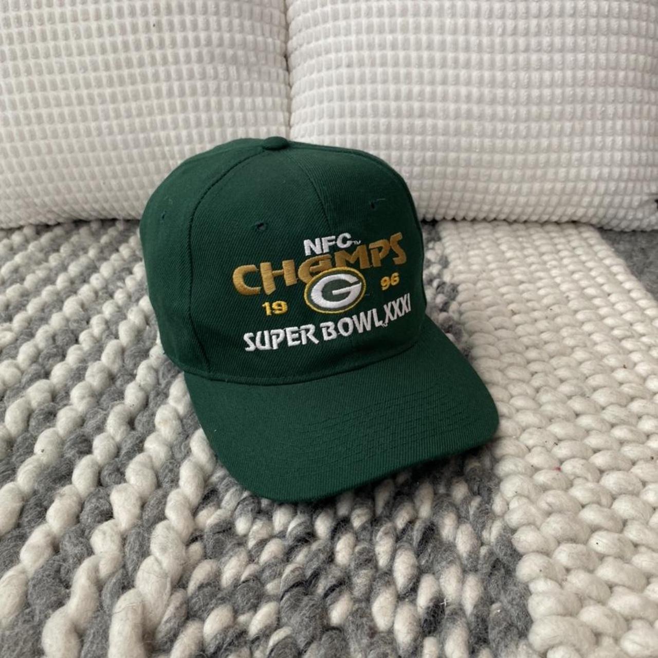 1996 Green Bay Packers NFC Champions Hat - Depop