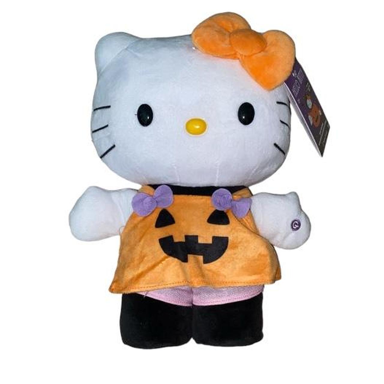 Sanrio Hello sale Kitty Pumpkin Plush Halloween Greeter