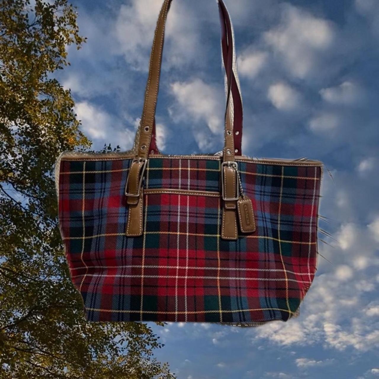 Coach 2024 plaid bag