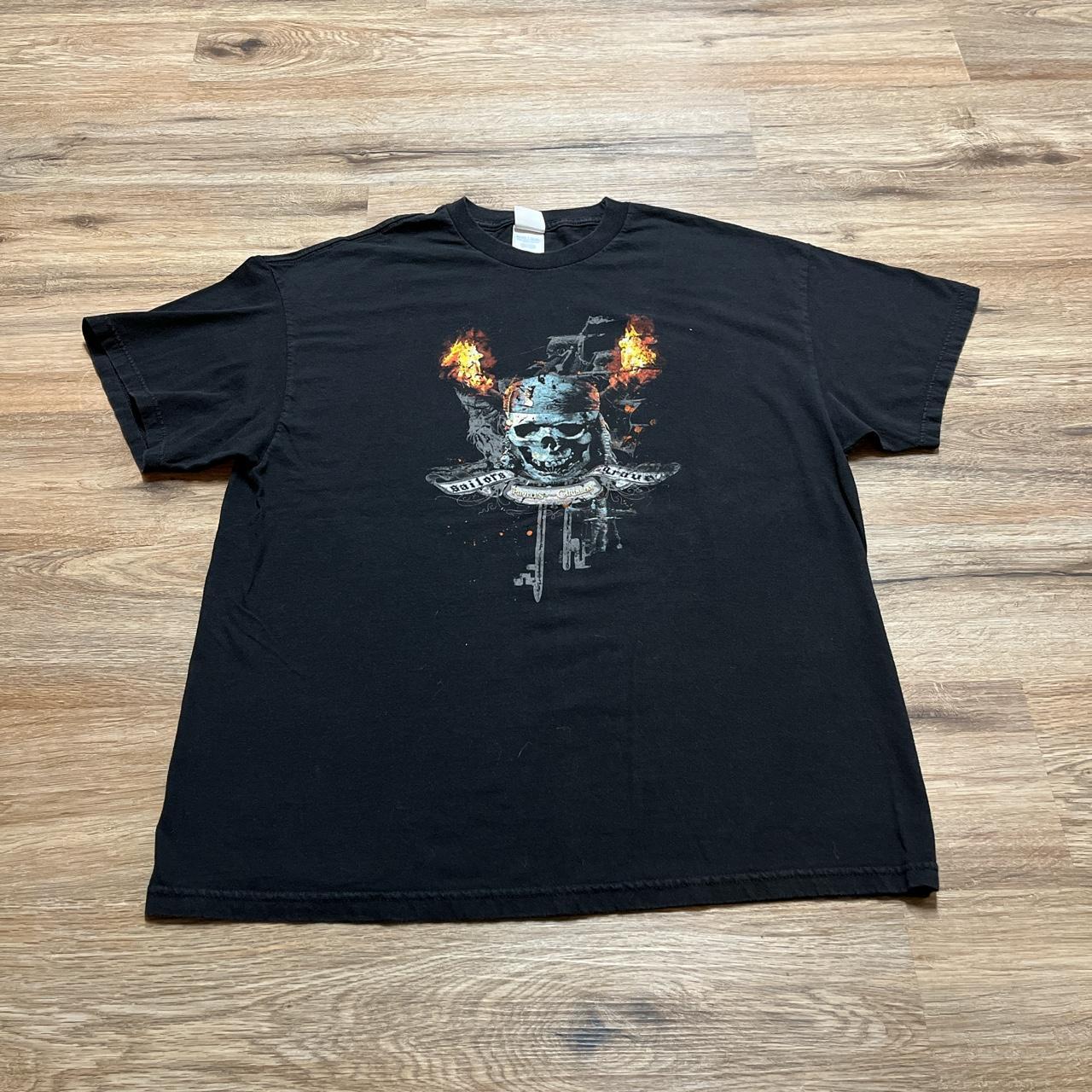 Vintage Pirates of the Caribbean Movie Promo T Shirt - Depop