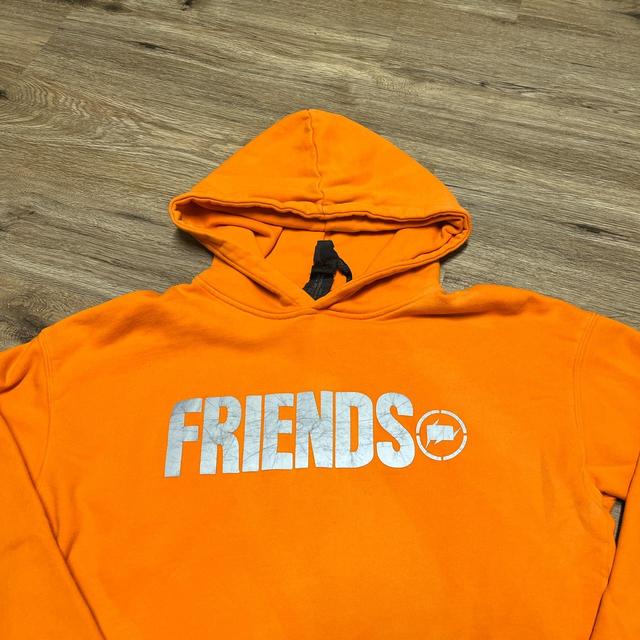 Orange vlone friends outlet hoodie