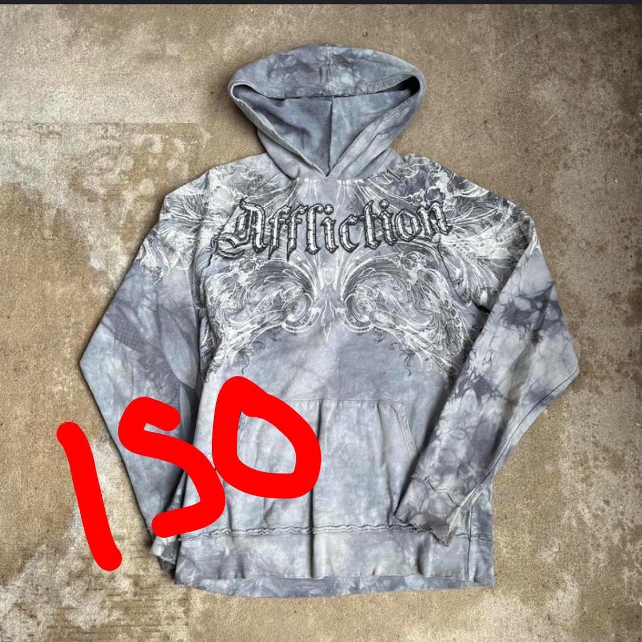 ISO affliction hoodie dm me if you have it and are... - Depop