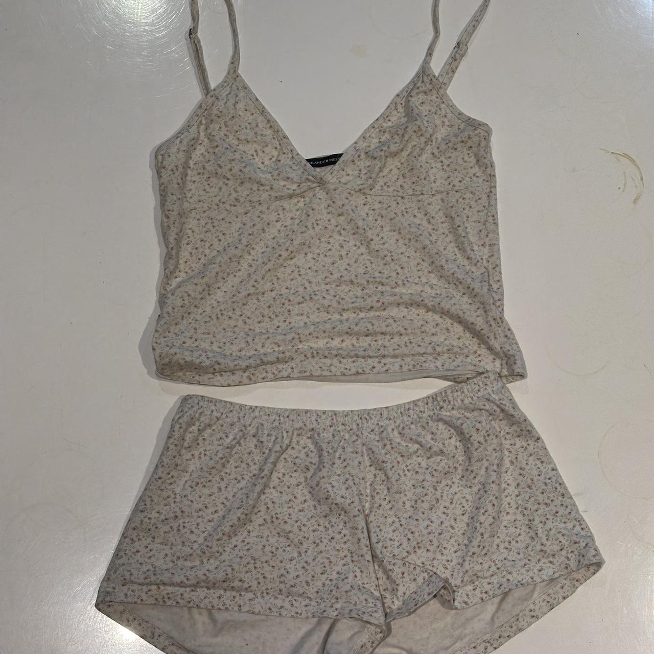 brandy melville floral TOP ONLY 🌸 super cute pyjama... Depop