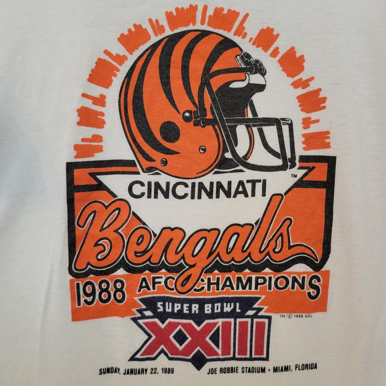 Super bowl xxiiI cincinnatI bengals 1988 AFC champions T-shirt