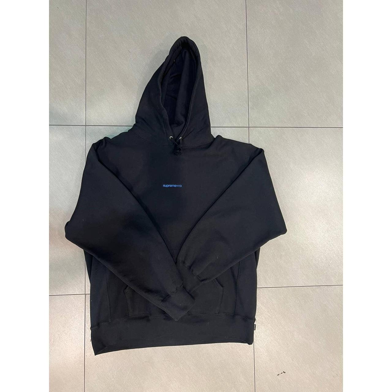 NEW SUPREME “Number 1” Hoodie Black Size XL On... - Depop