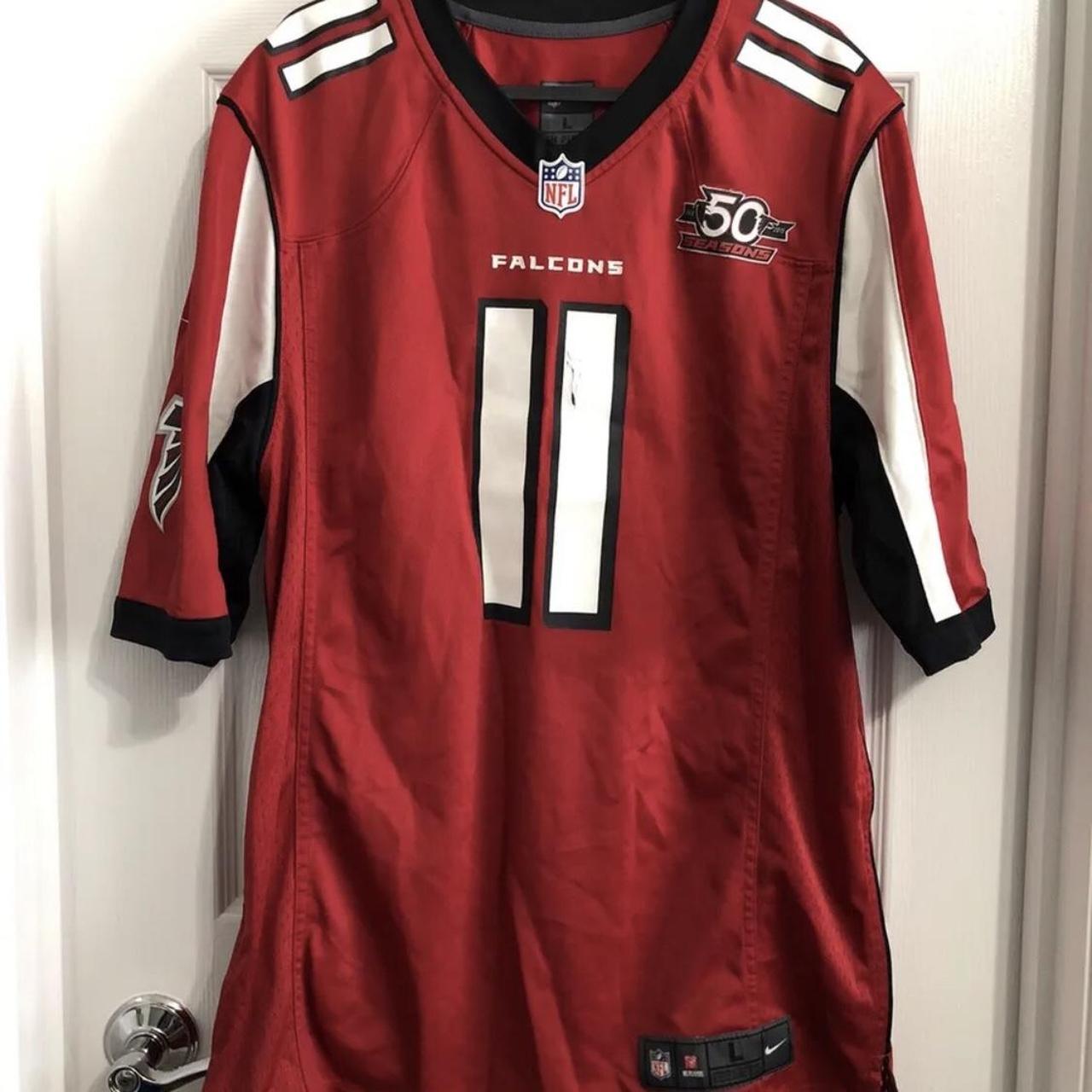 Atlanta Falcons Jersey Womens XL NIKE NFL ON Field Superbowl LI Julio Jones  11