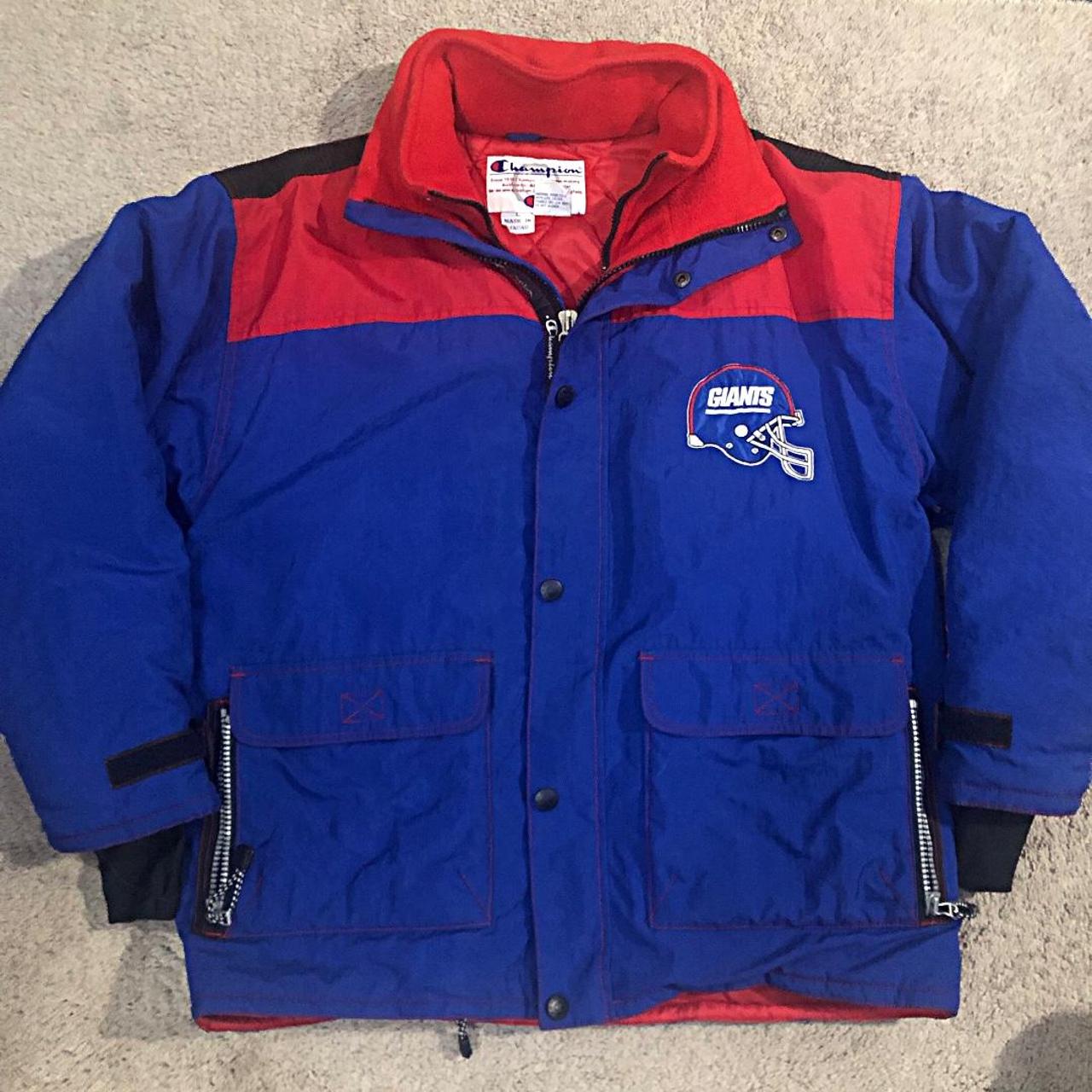 VINTAGE 2000s New York Giants NFL Football Puffer - Depop