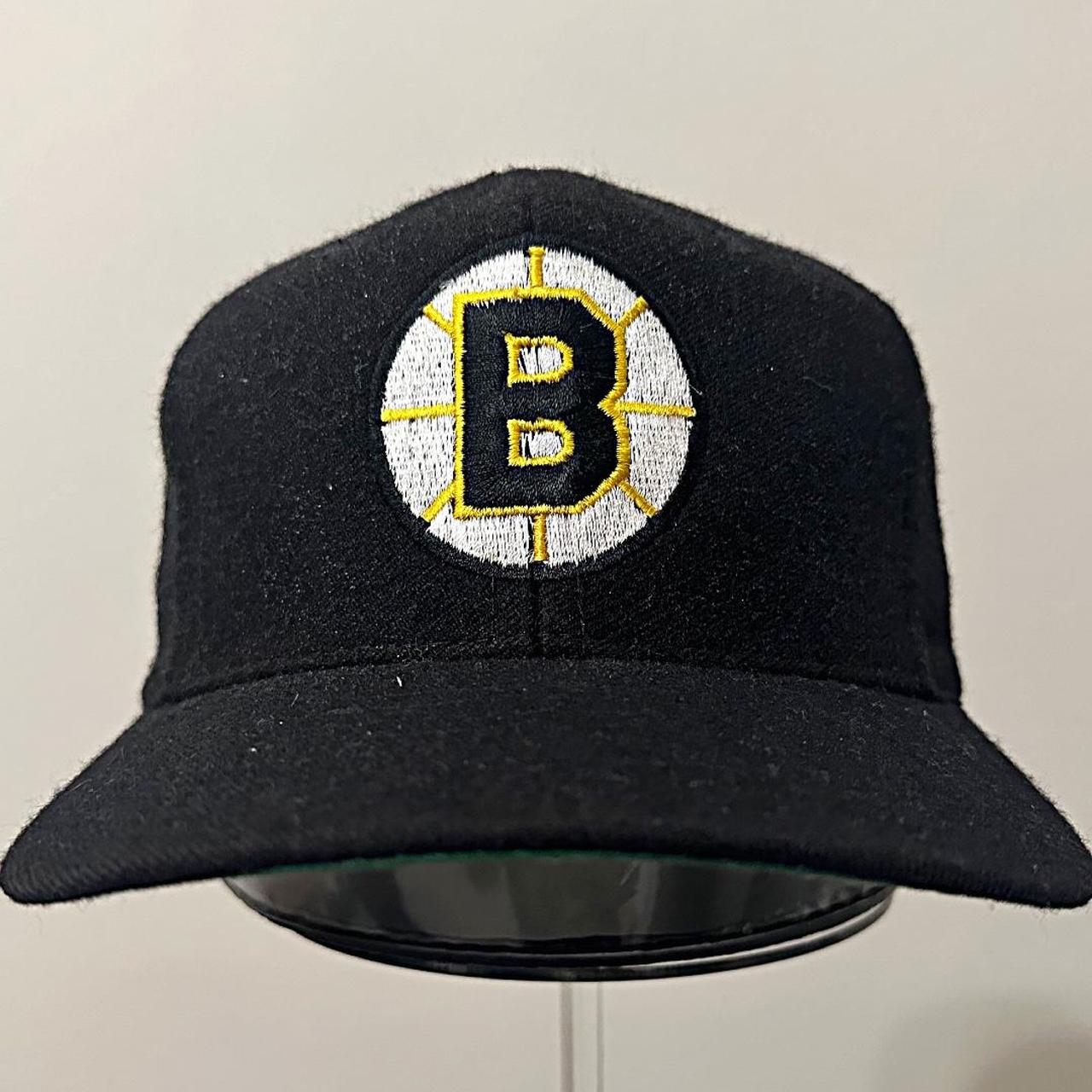 Vintage Boston Bruins black hat Vintage black - Depop