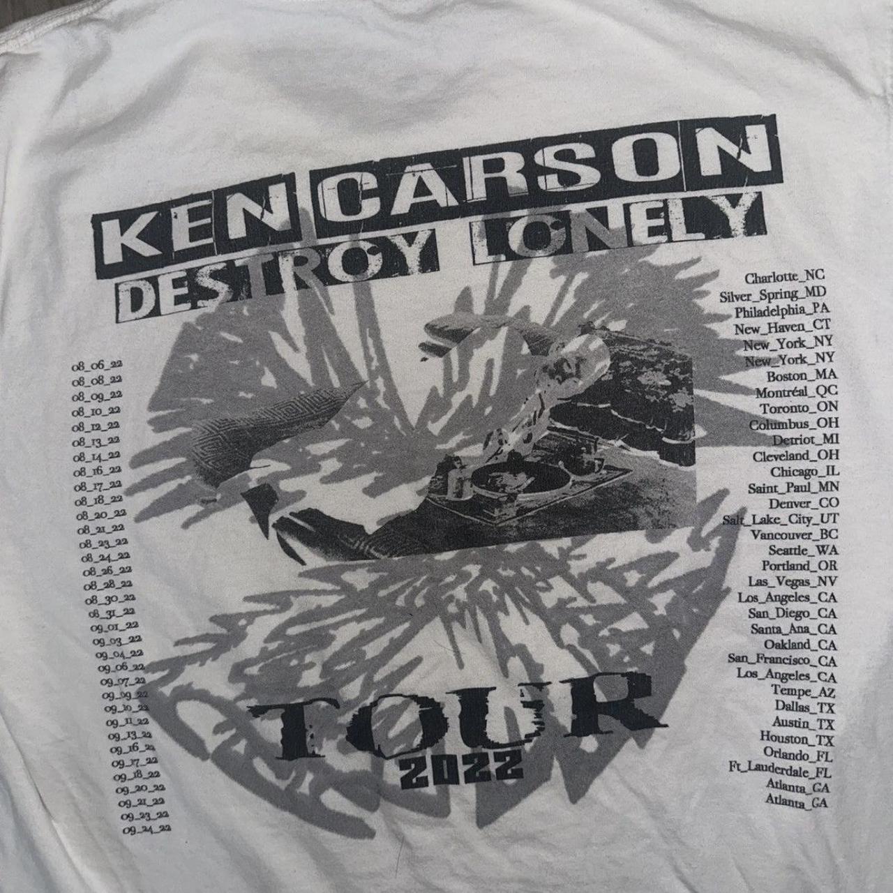 Ken carson x shops destroy lonely X MAN tour tee shirt