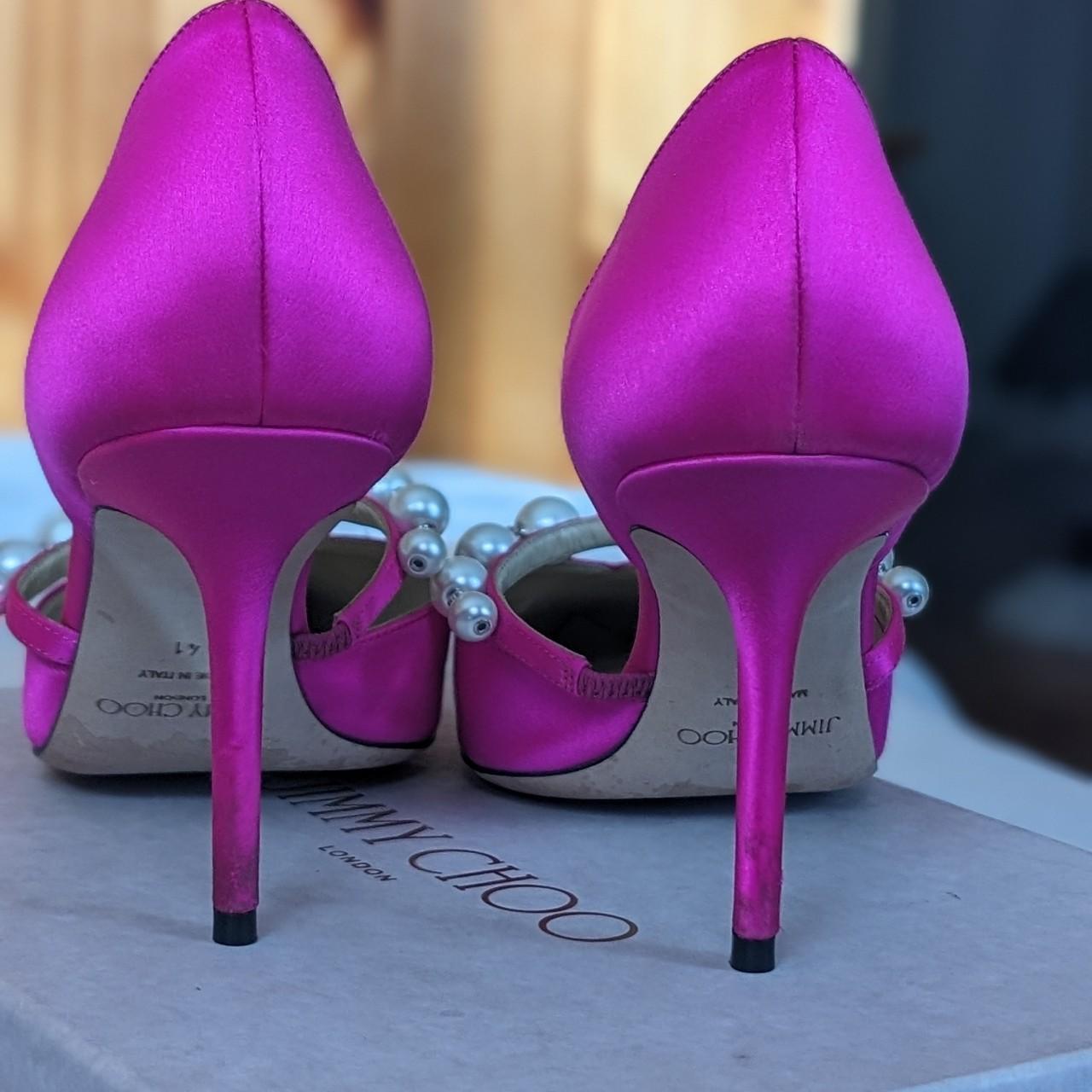 Jimmy Choo Aurelie 85 Pink, worn for 1 hour at my | Depop