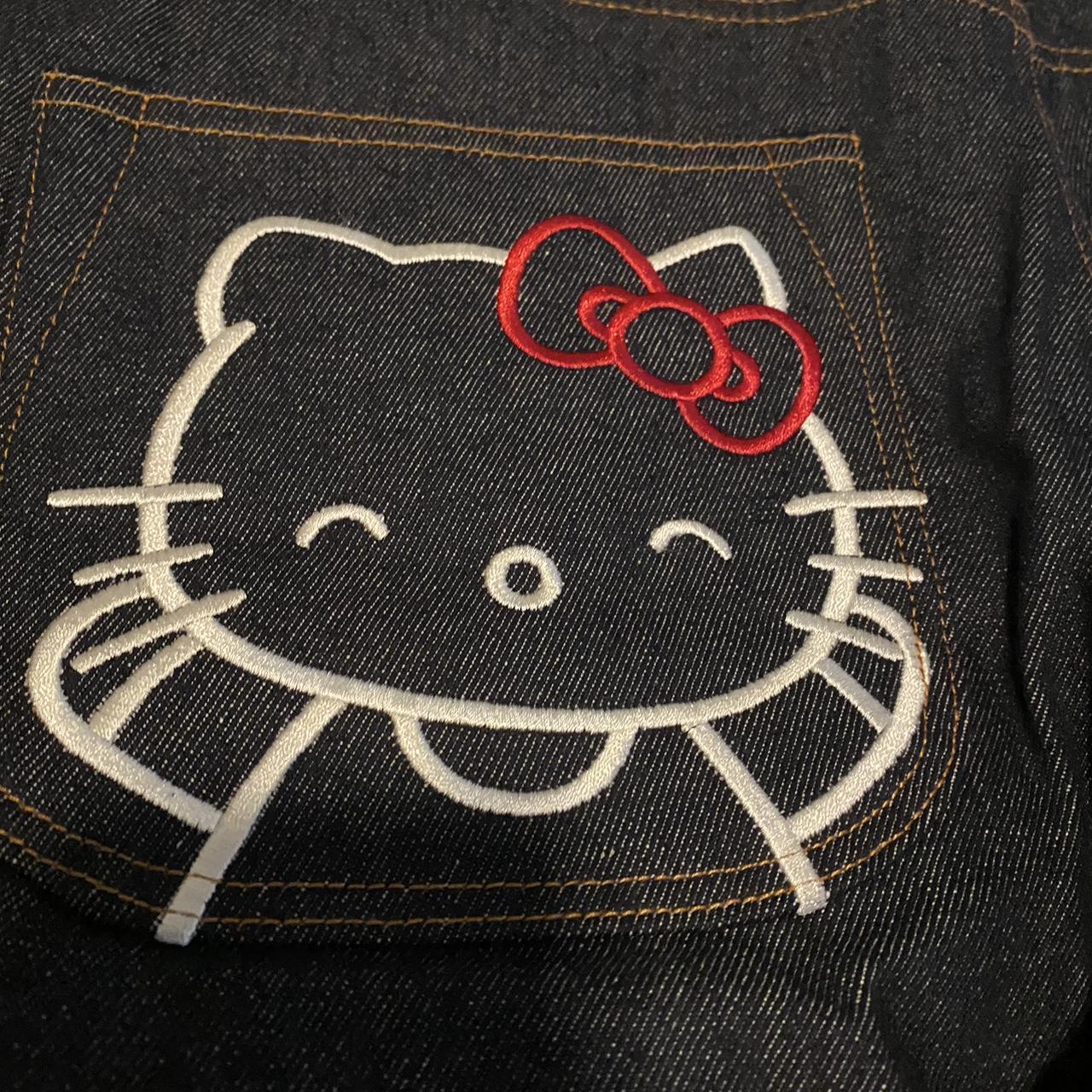 RARE HELLO KITTY SANRIO X EVISU JEANS 30x34 got... Depop