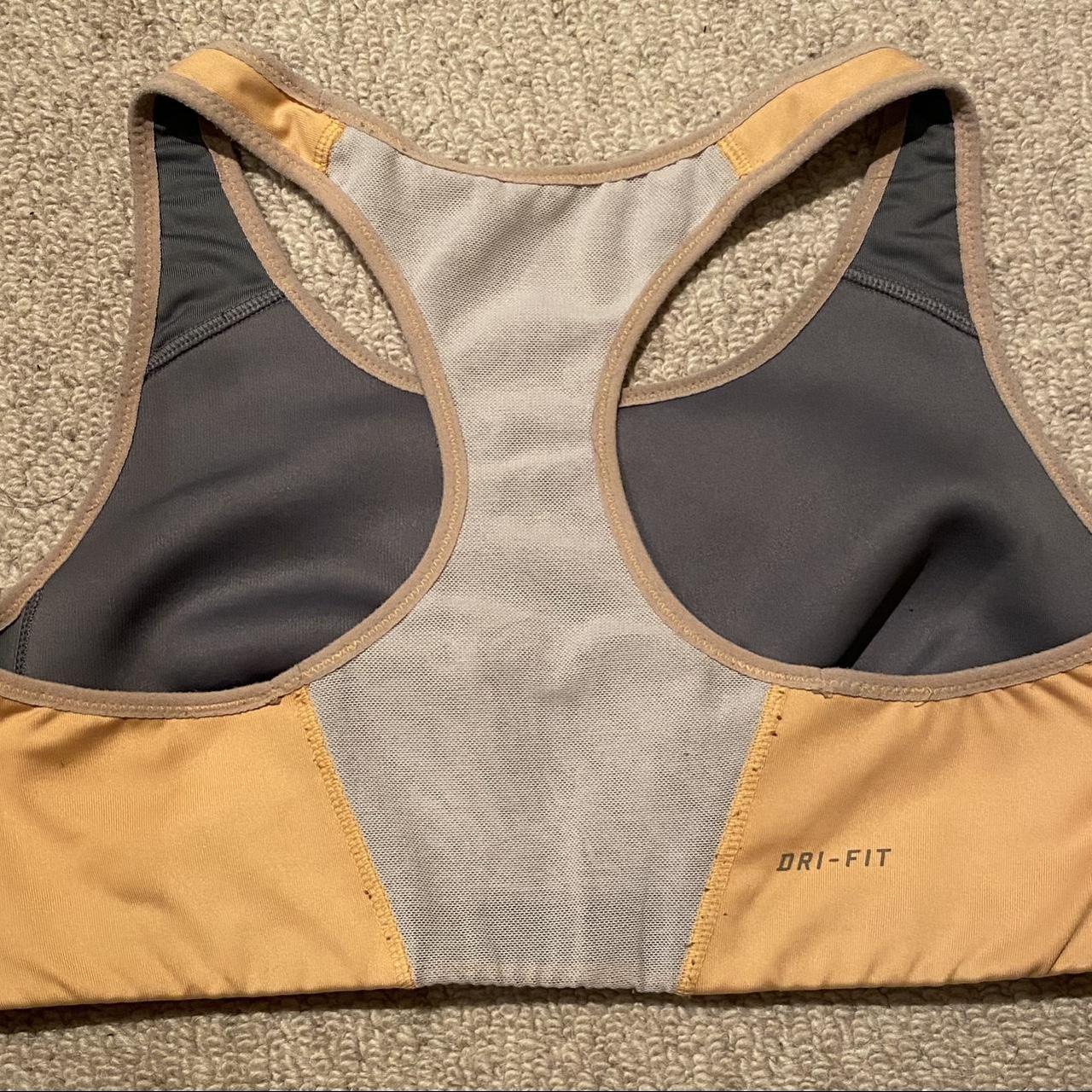 Yellow Nike Sports Bra Size M Great Condition Depop 