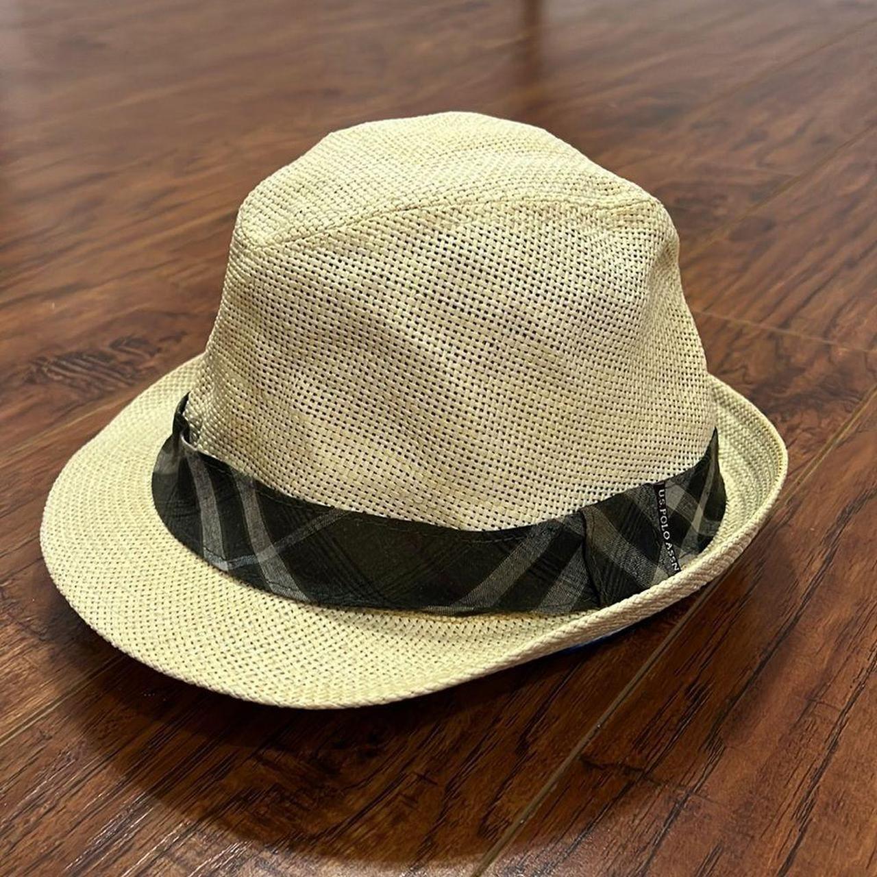 U.S. Polo Assn. Men's Green and Cream Hat