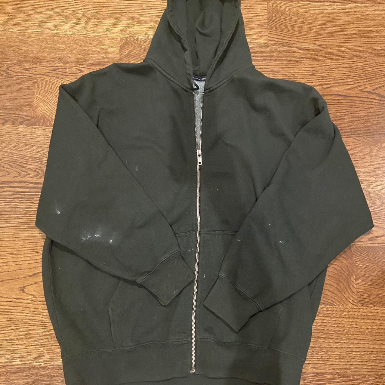 Brandy Melville Women's Green Hoodie Depop