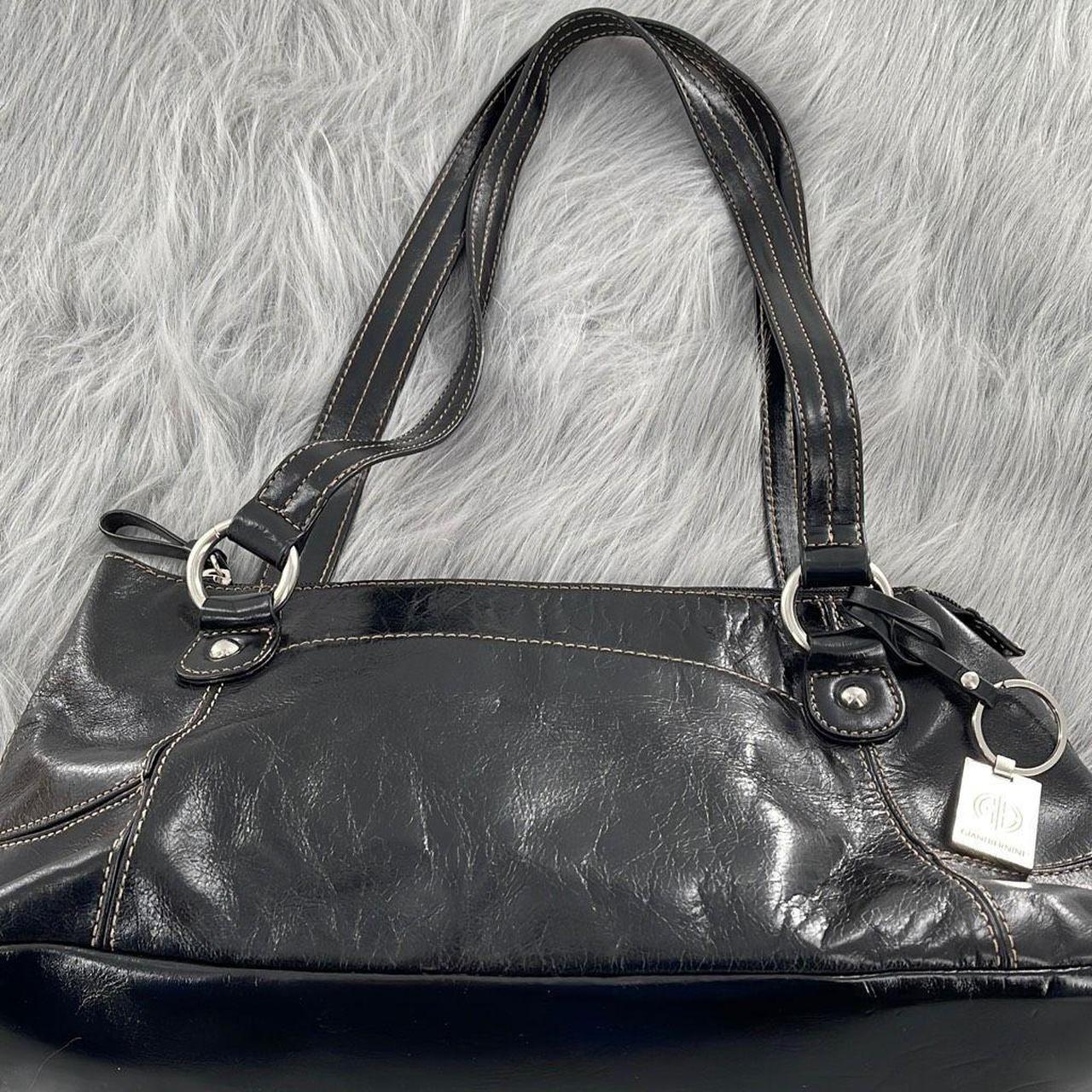 Giani Bernini medium sized black leather double - Depop