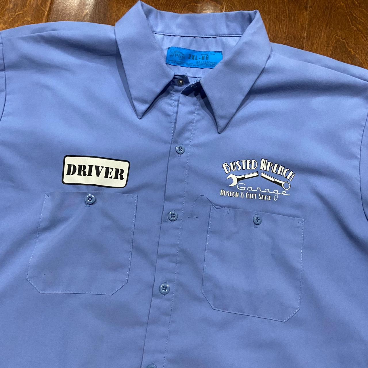 Busted Wrench Garage Museum Mechanic Workman Button... Depop