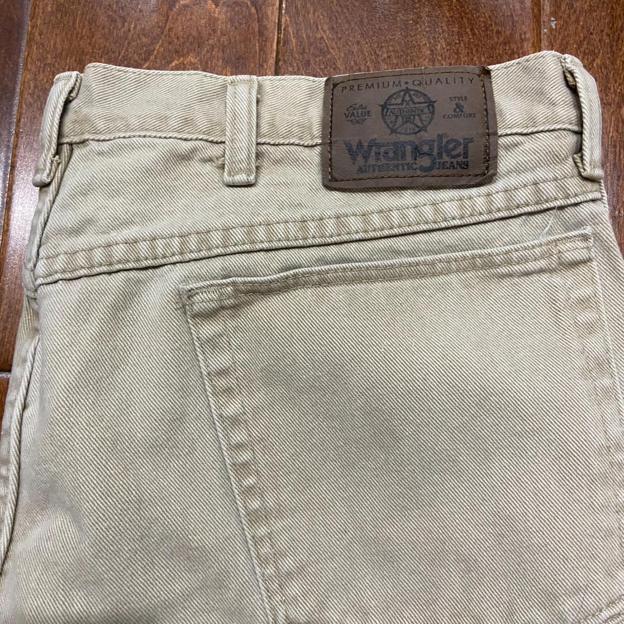 Wrangler Men's Tan Jeans | Depop