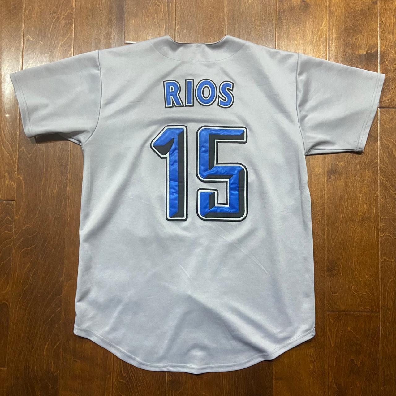 Majestic, Shirts, Majestic Authentic Mlb Toronto Blue Jays Alex Rios Grey  Jersey Mens Size Xl