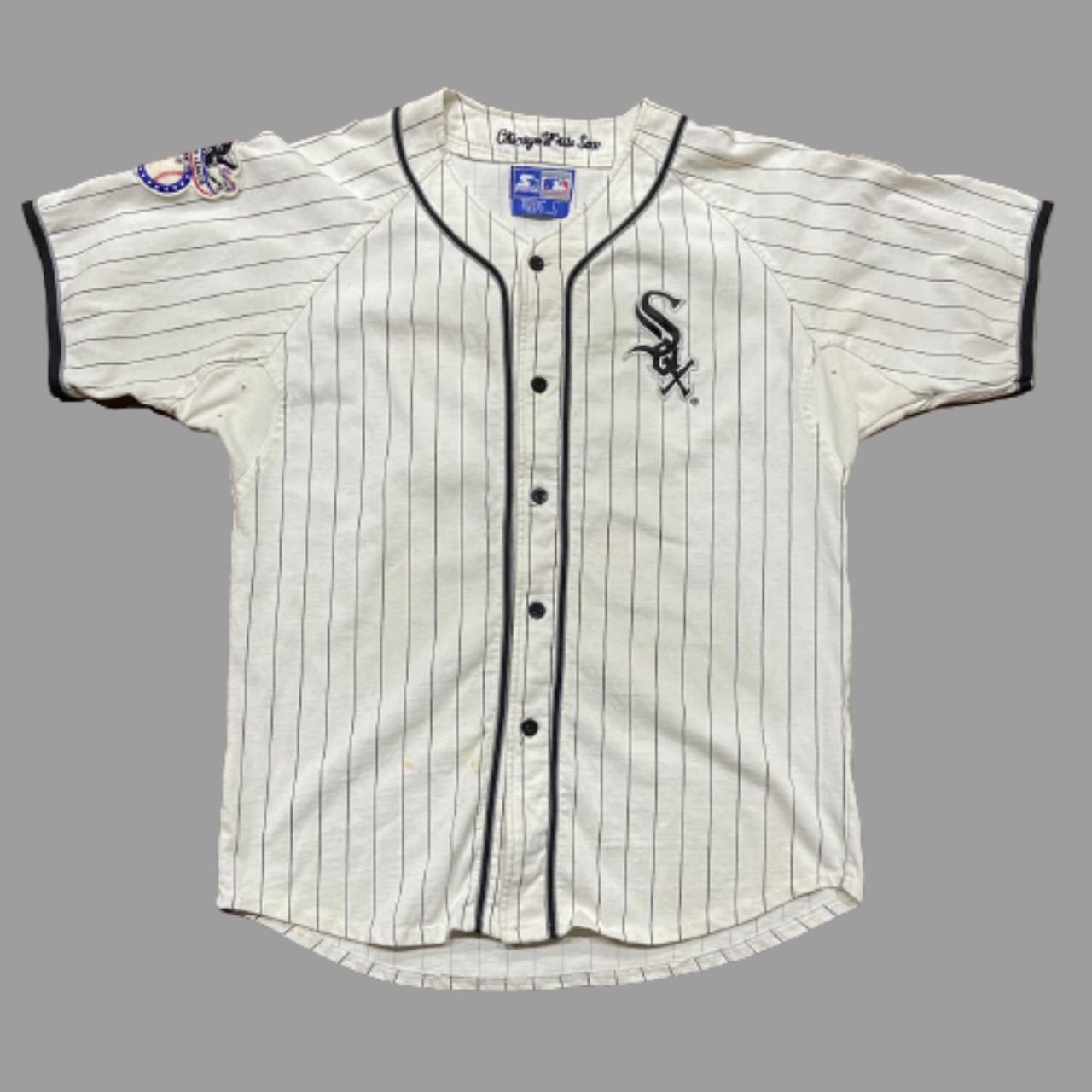 Starter Baseball Jersey Shirt Chicago White Sox Size L Retro 