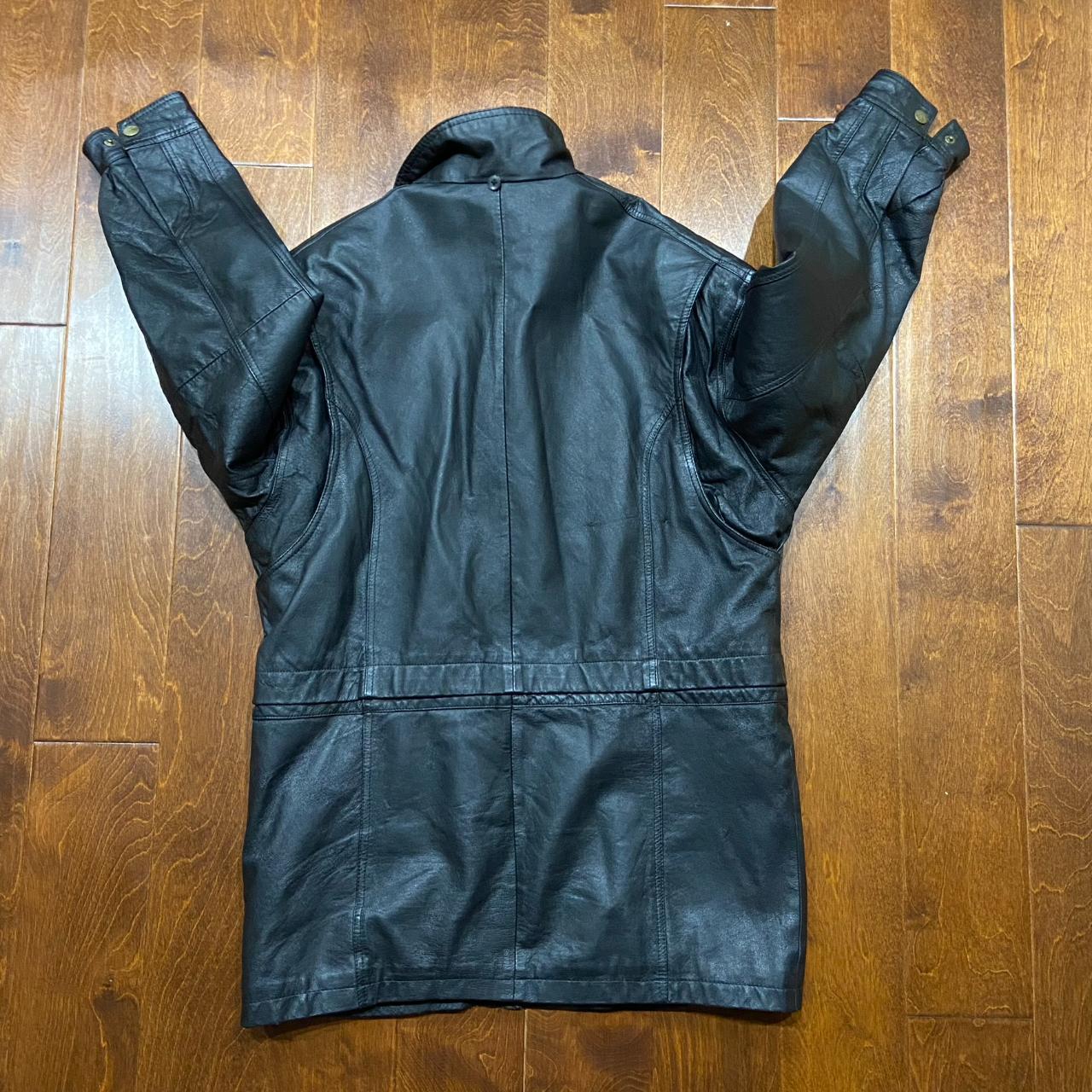 Joshua Ross Vintage Genuine Leather Black Long | Depop