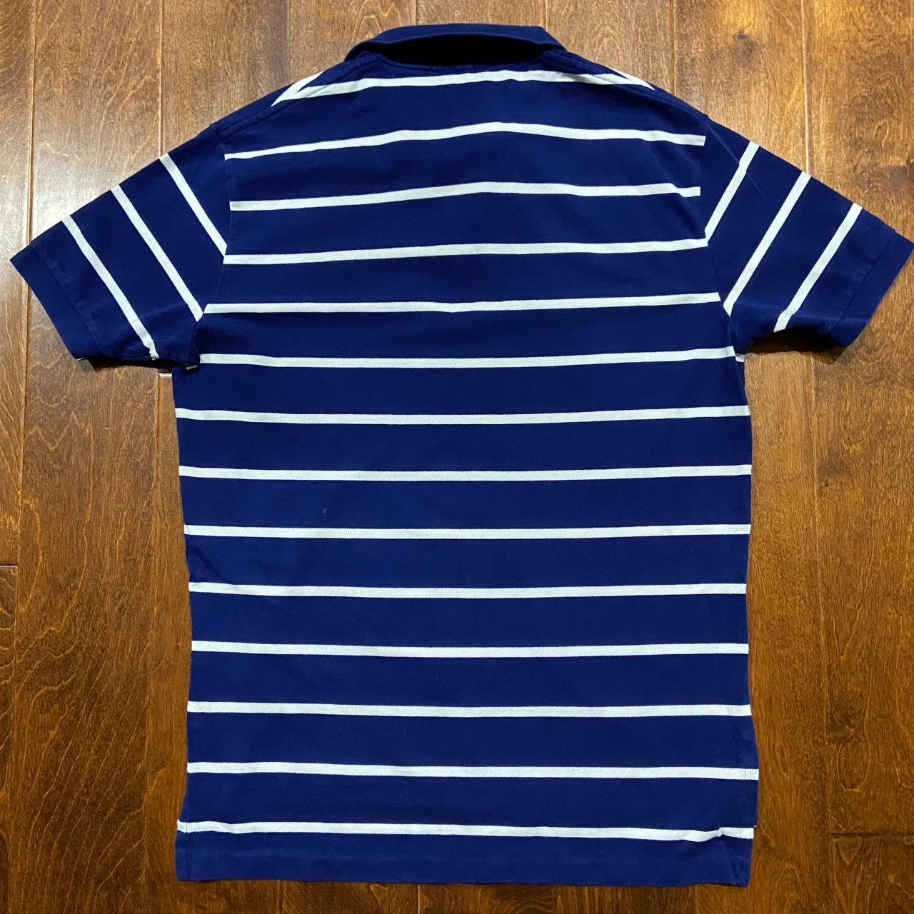 Polo Ralph Lauren Vintage 90s Striped Cotton Blue | Depop