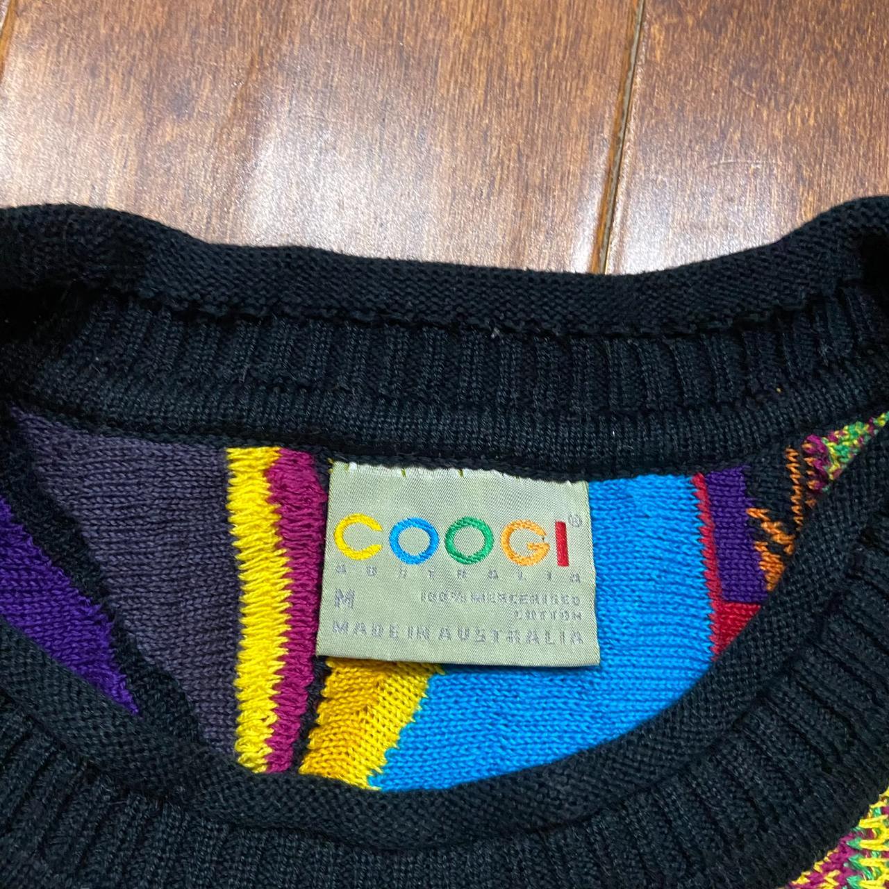 Coogi Vintage 3D Knit Multicolored Crewneck Sweater | Depop