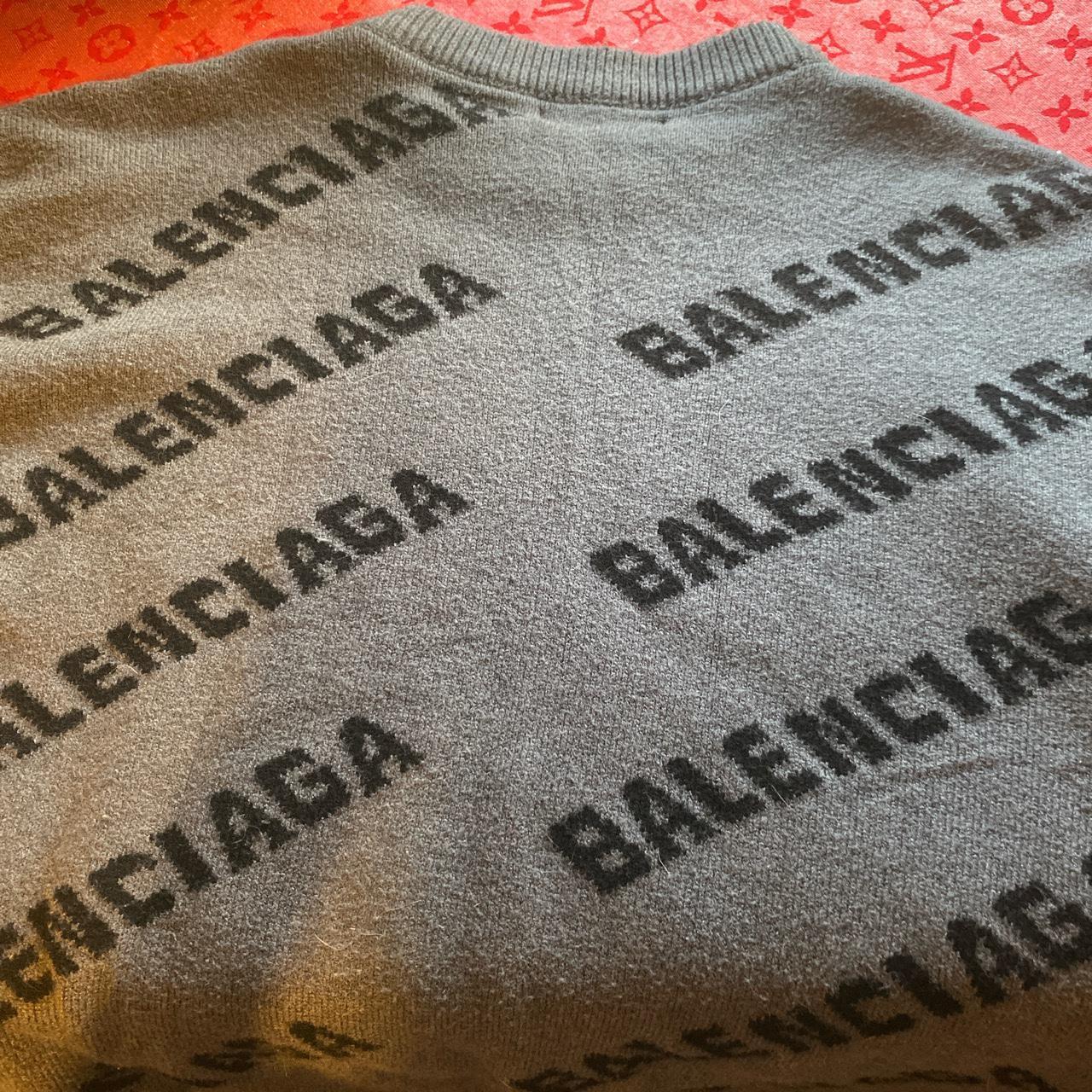 grey balenciaga jumper