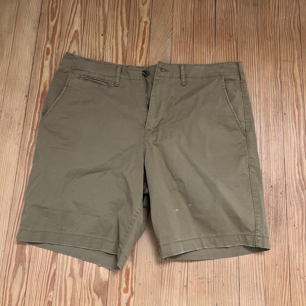 Khaki shorts. Small stain. - Depop