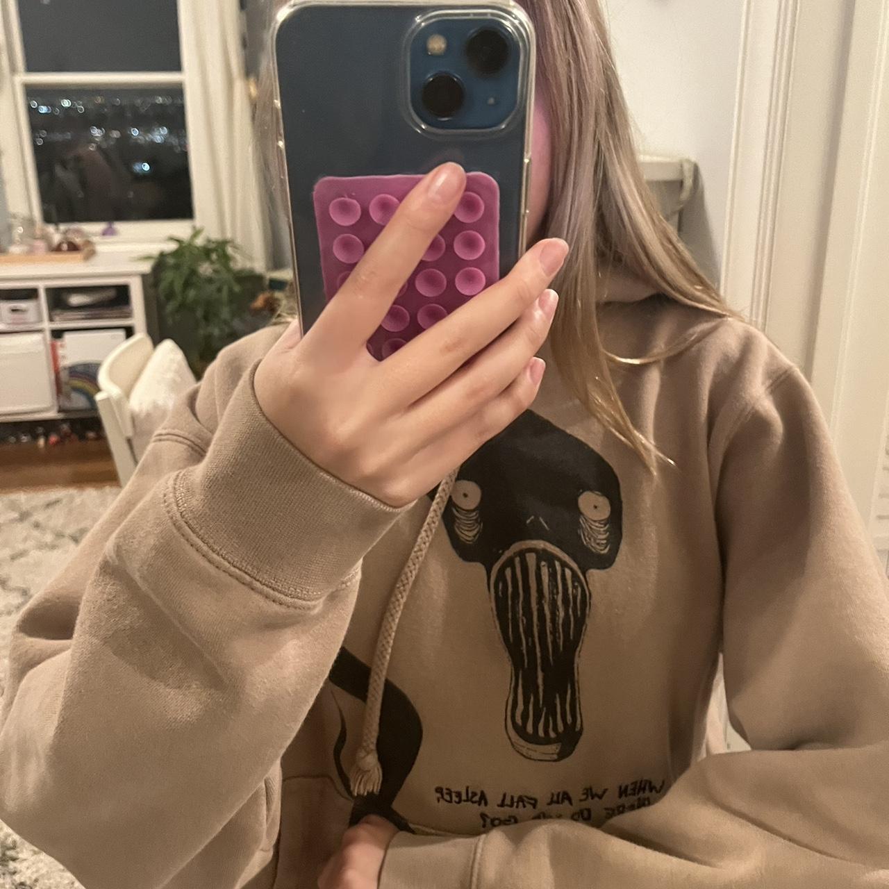 Light Brown Billie Eilish Hoodie - When we all fall... - Depop