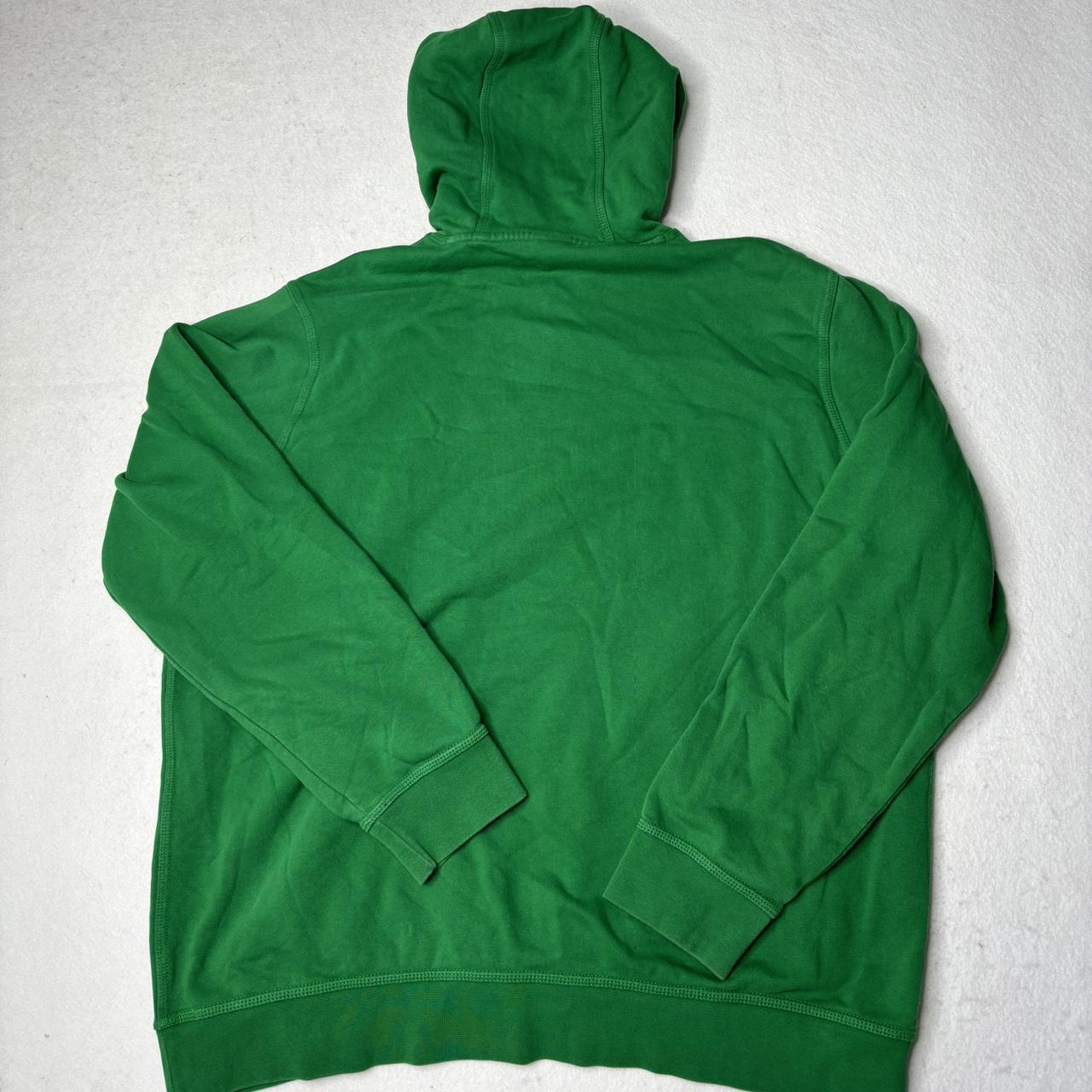 Y2K Nike Pullover Hoodie Green embroidered logo | Depop