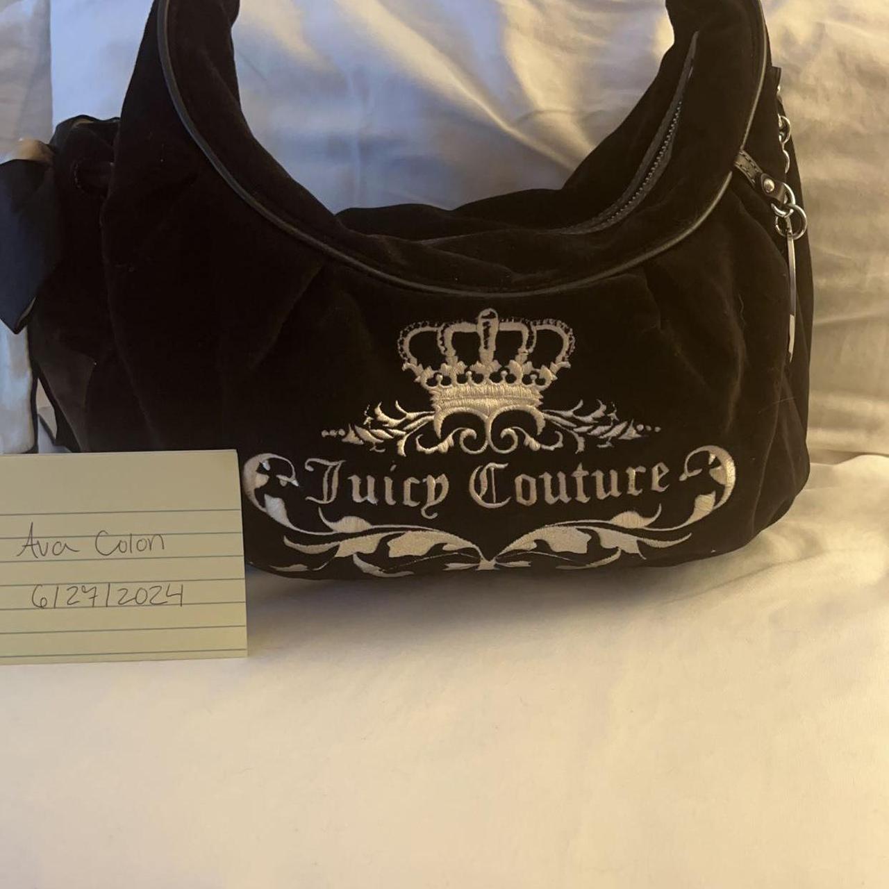Black Juicy Couture Shoulder Hobo Bag NWOT Excellent... - Depop