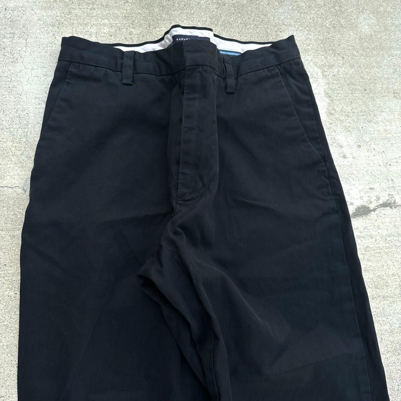 Vintage Y2K Baggy Black Banana Republic Pants.... - Depop