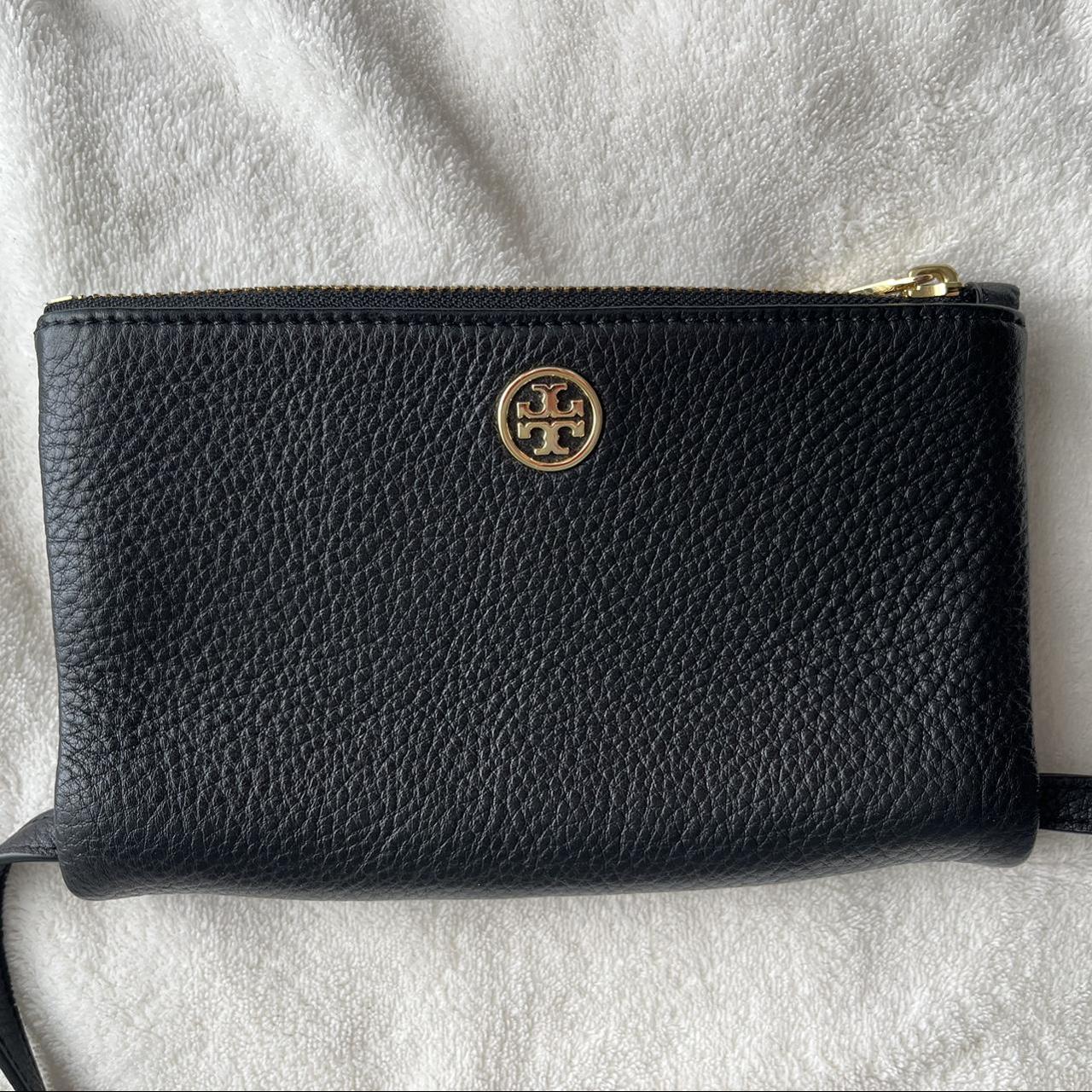 Tory Burch Women's Black and Gold Bag | Depop