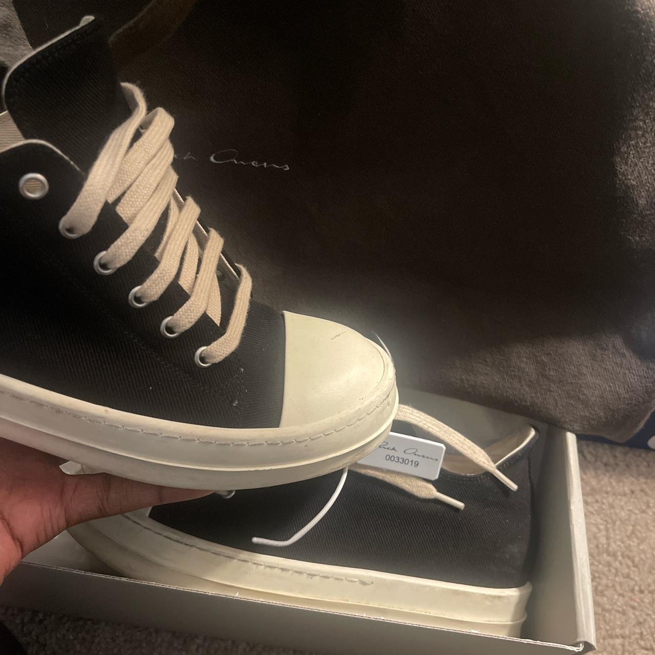 rick owens drkshdw low top dm me if you interested... - Depop