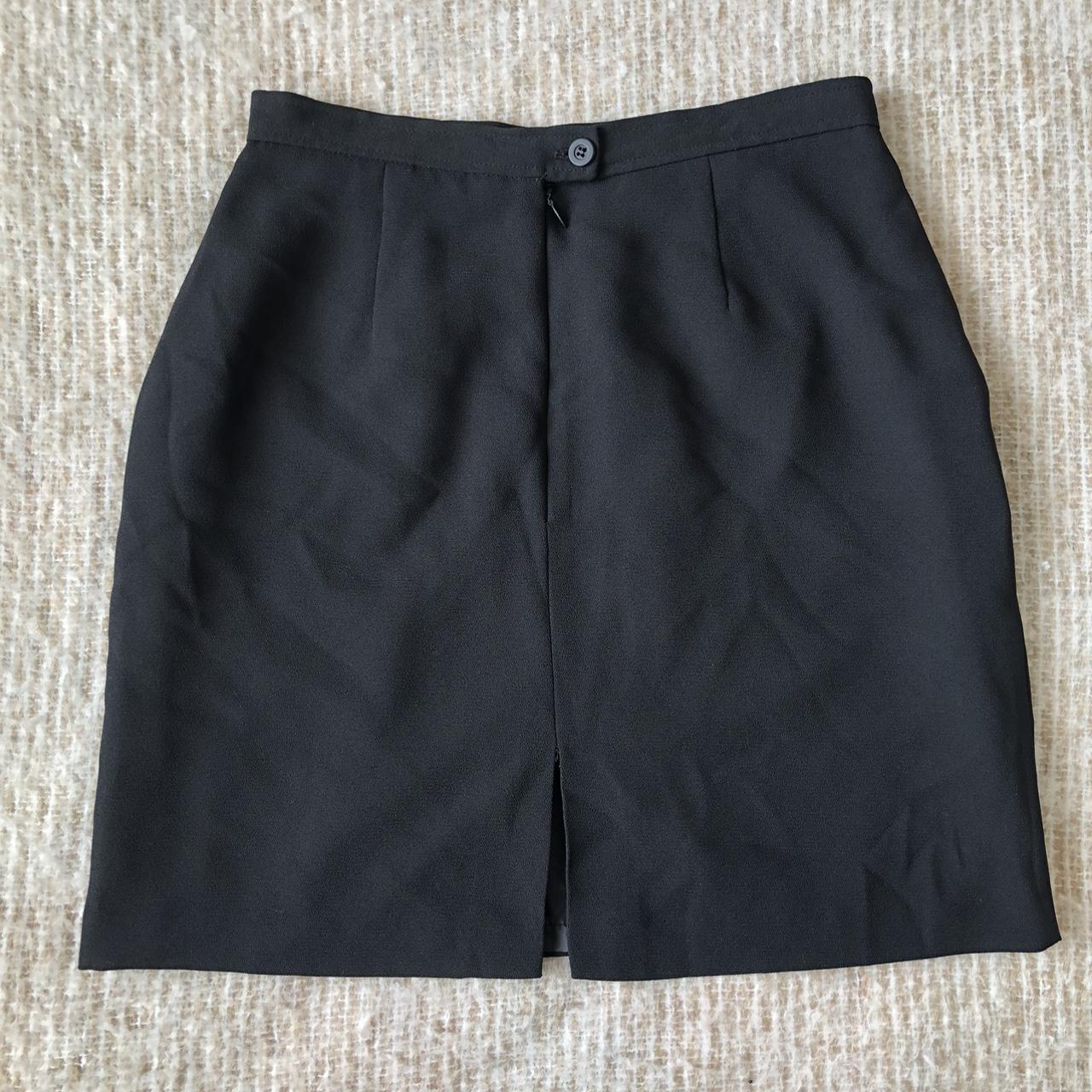 Vintage Equipment Black Lined Crepe Pocket Detail... - Depop