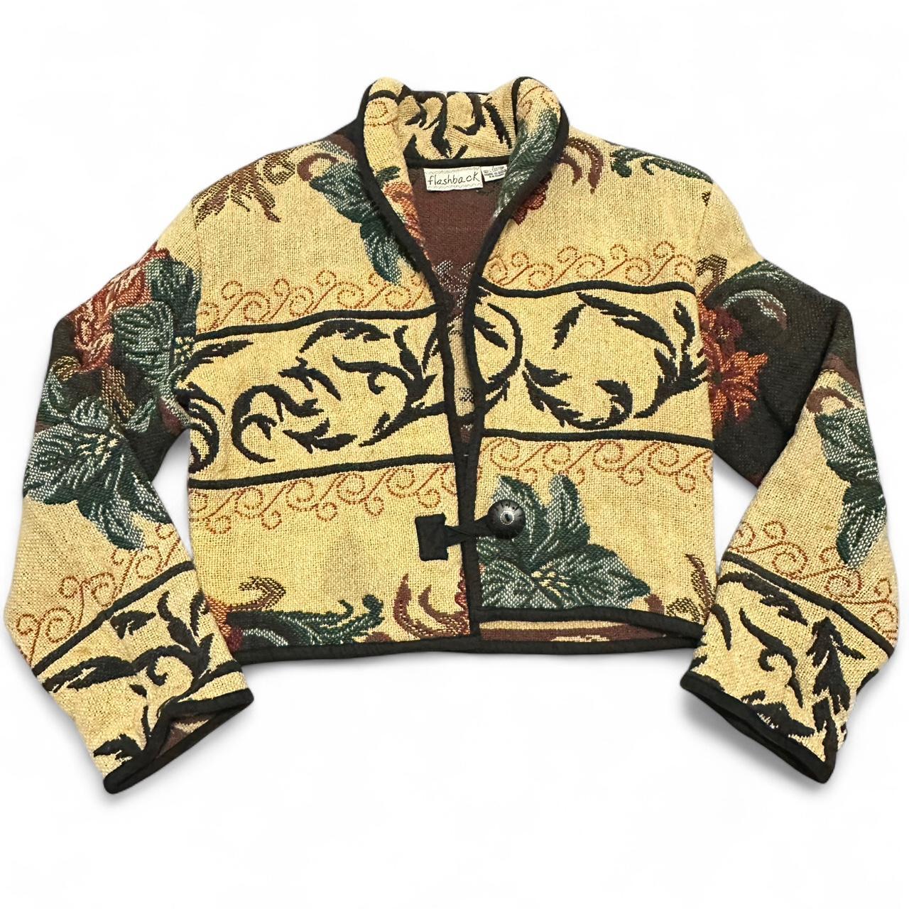 Women's Jacket - Multi/Brown - M – Flashback Flor… - image 1