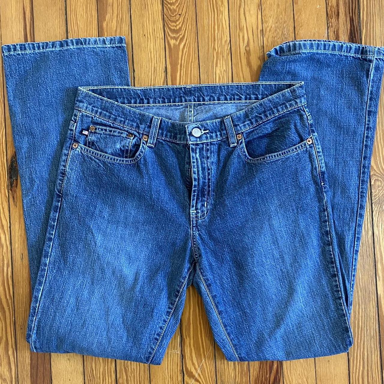 Polo Ralph Lauren Men's Red and Blue Jeans | Depop