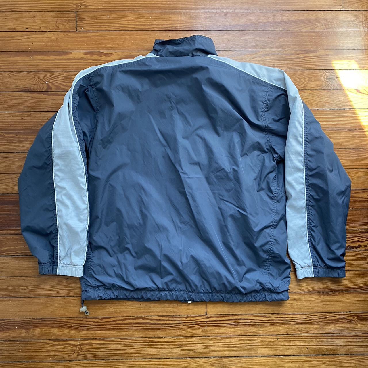 Nike Men's Grey and White Jacket | Depop