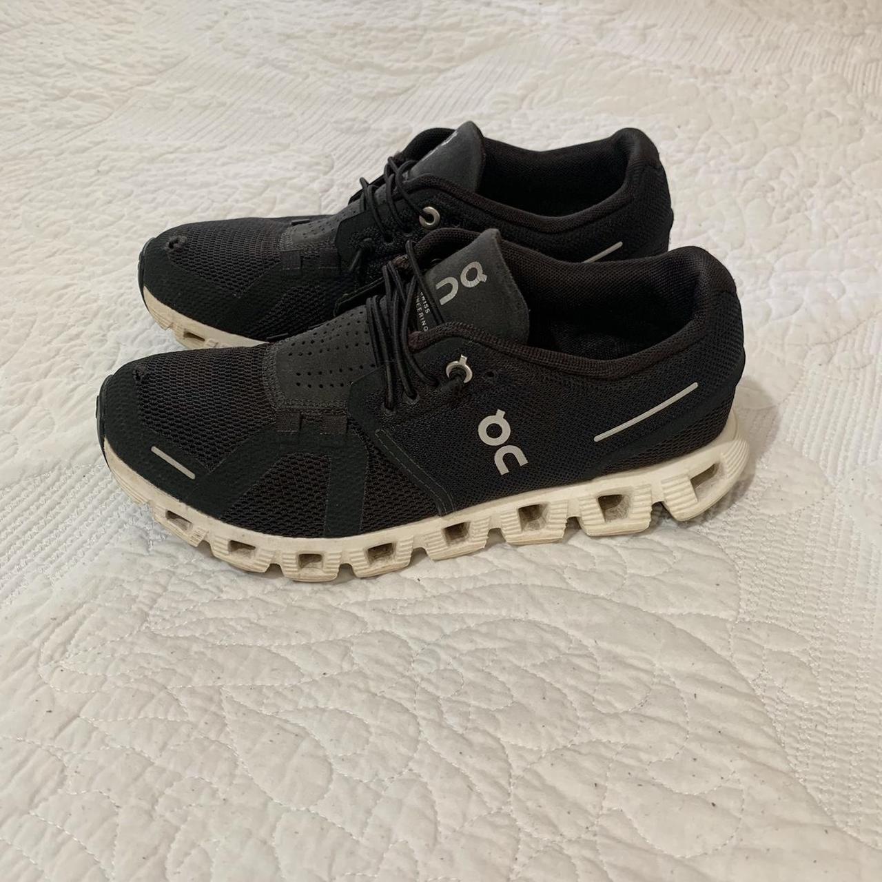 On cloud running shoes. Have 2 small holes. Size 6... - Depop