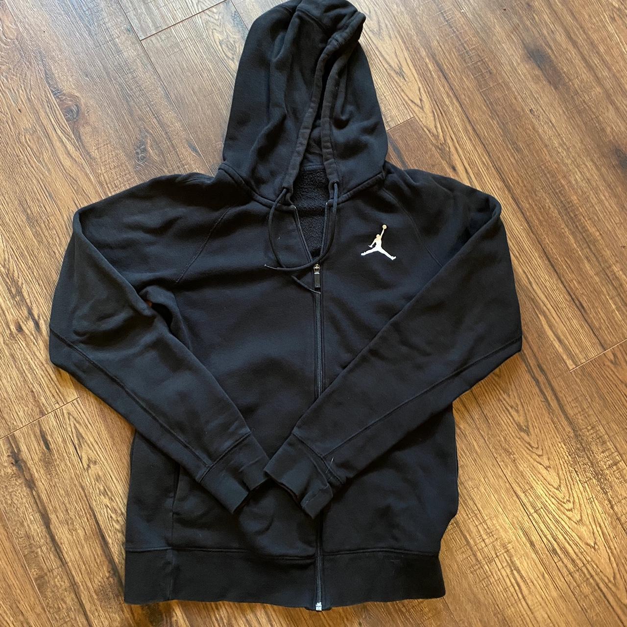 Jordan Men's Black Hoodie | Depop