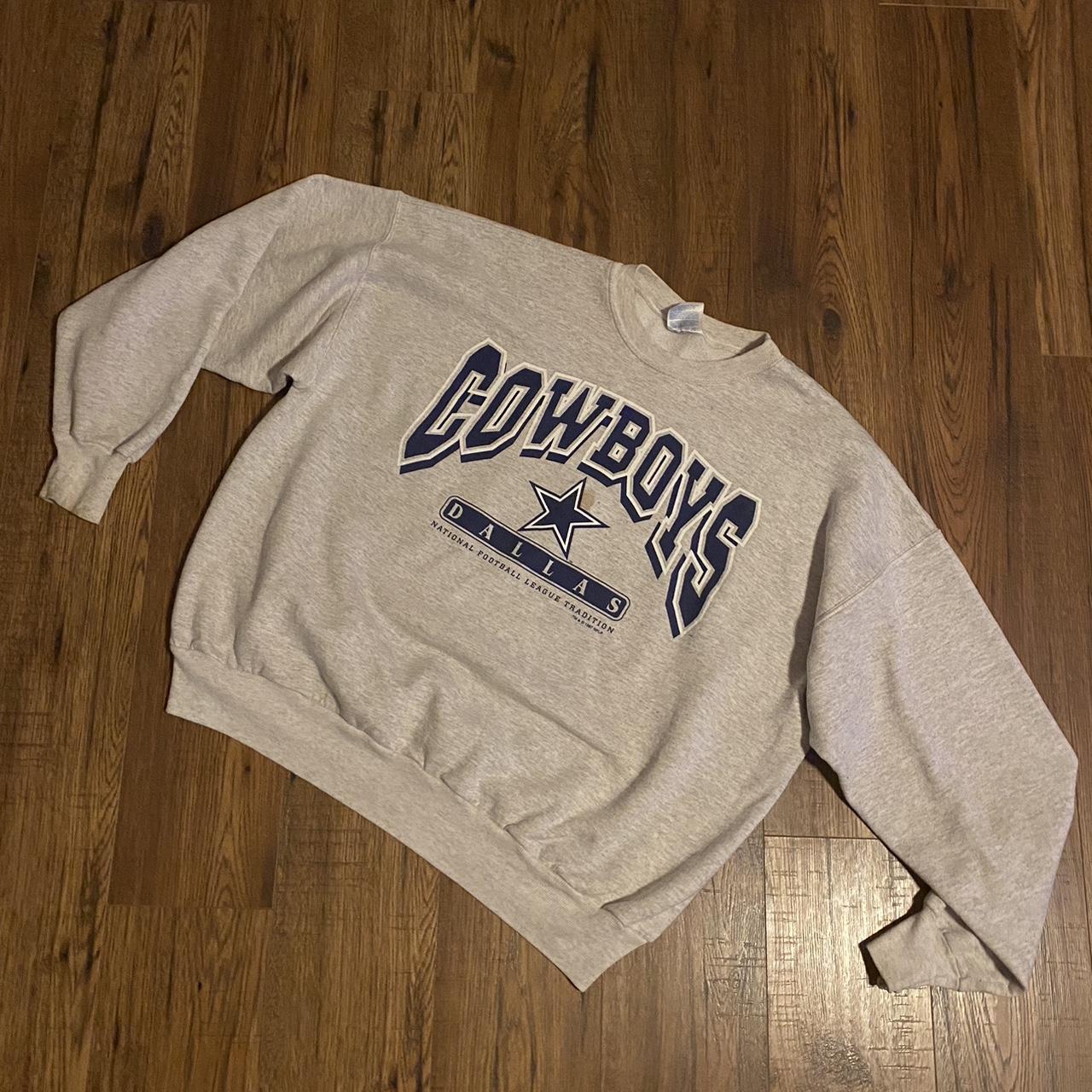 90s Dallas Cowboys NFL Football Blue Crewneck Pullover 