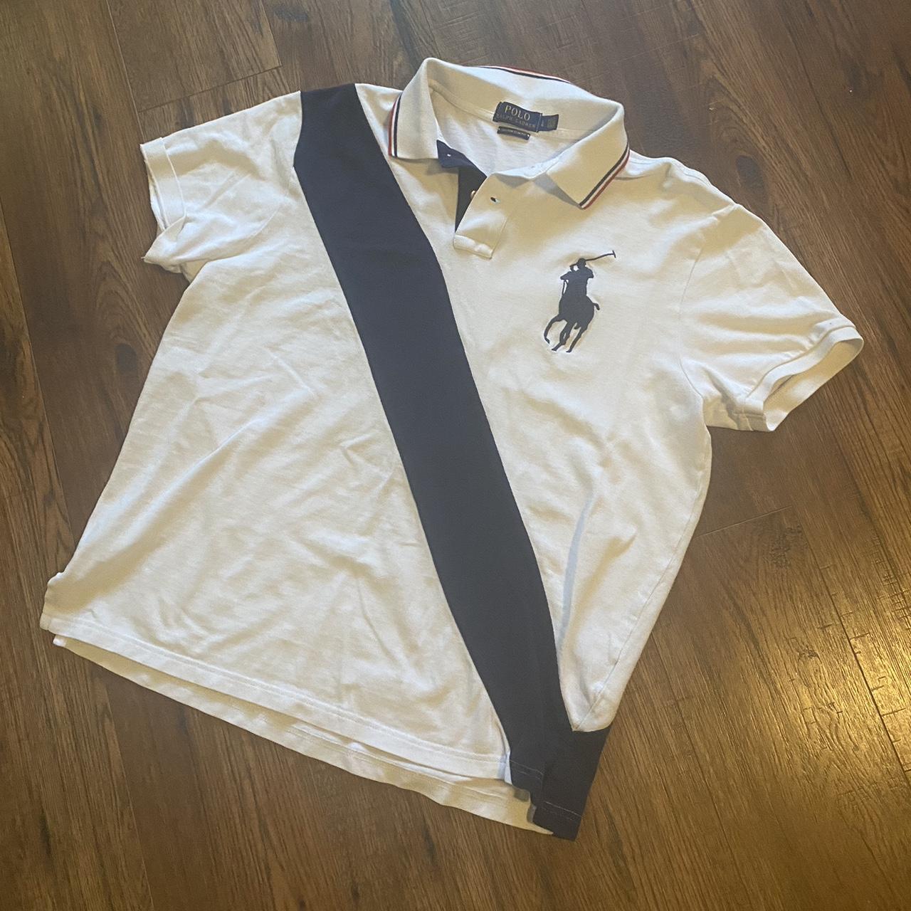 POLO RALPH LAUREN BIG PONY WHITE チーフキーフ Polo Ralph Lauren Shirt Mens Large White Chief Keef Big Pony