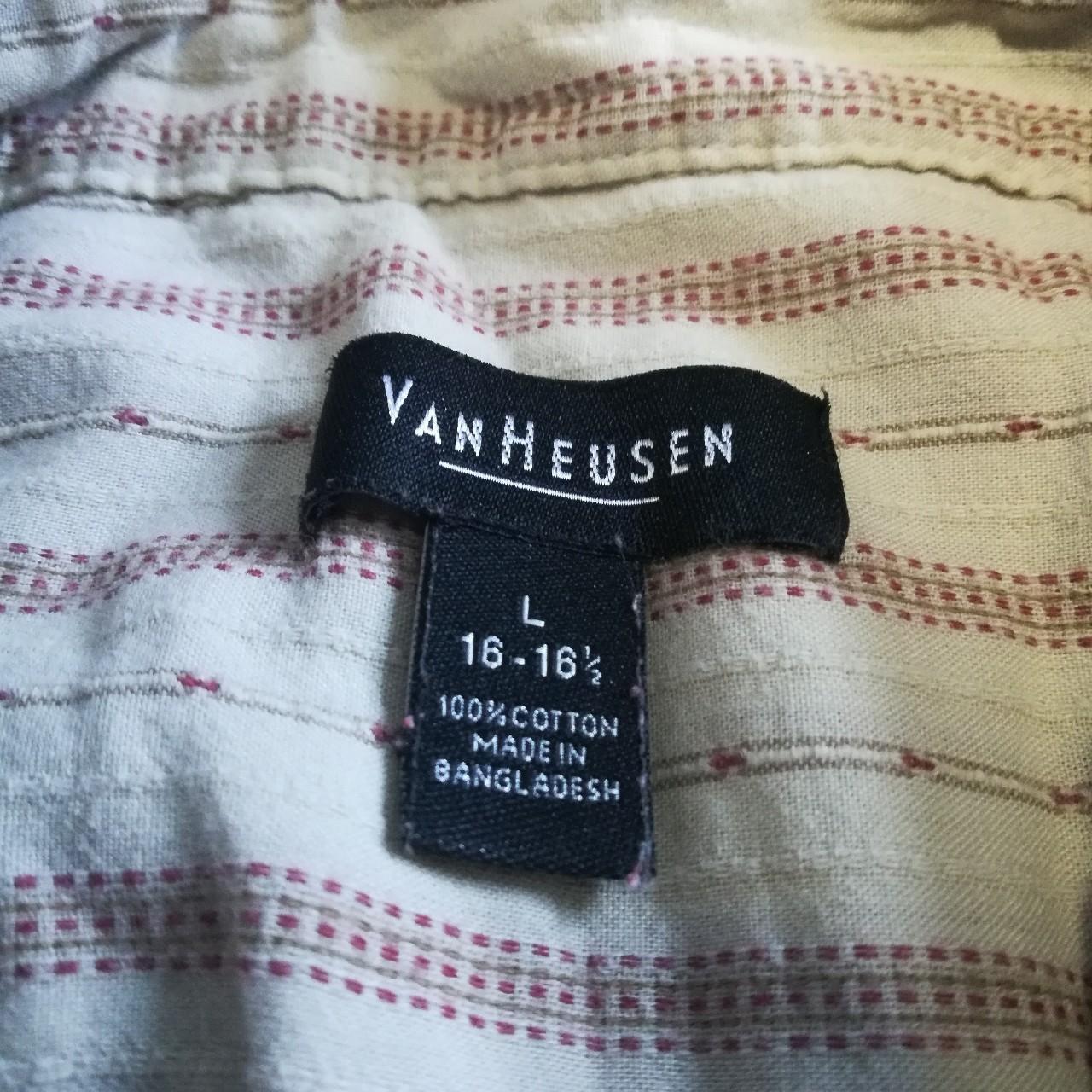 Van Heusen Men's Cream and Red Shirt (3)