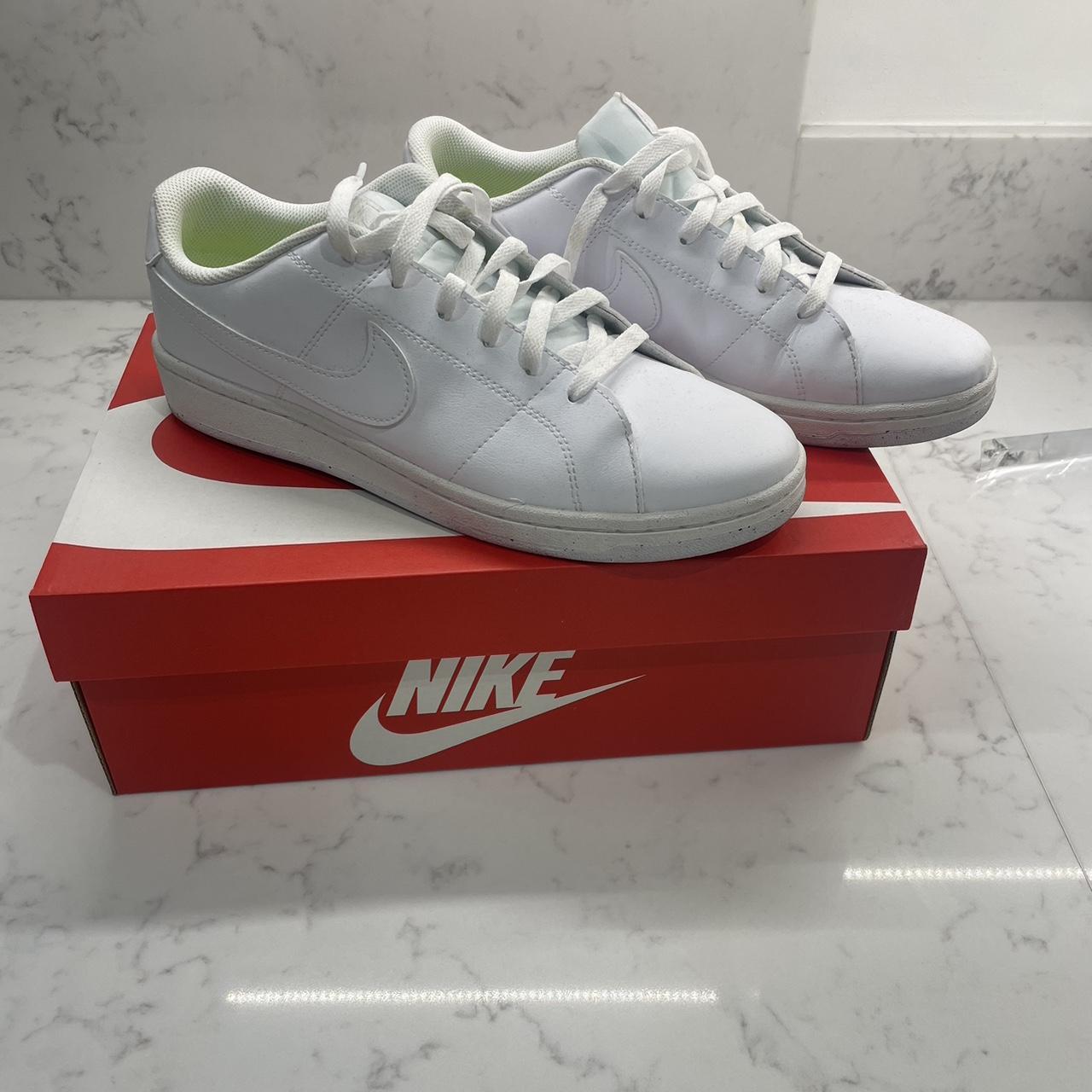 nike white court shoes