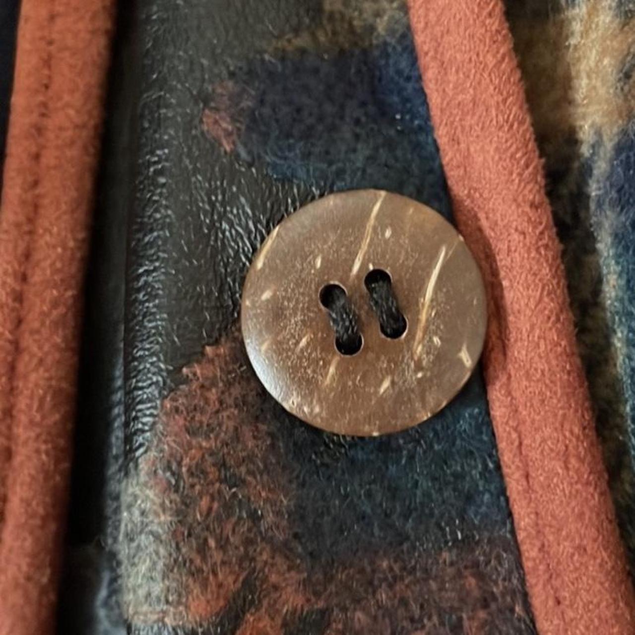 REVERSIBLE MULTIPLES BUTTON JACKET Fuzzy, brushed... - Depop