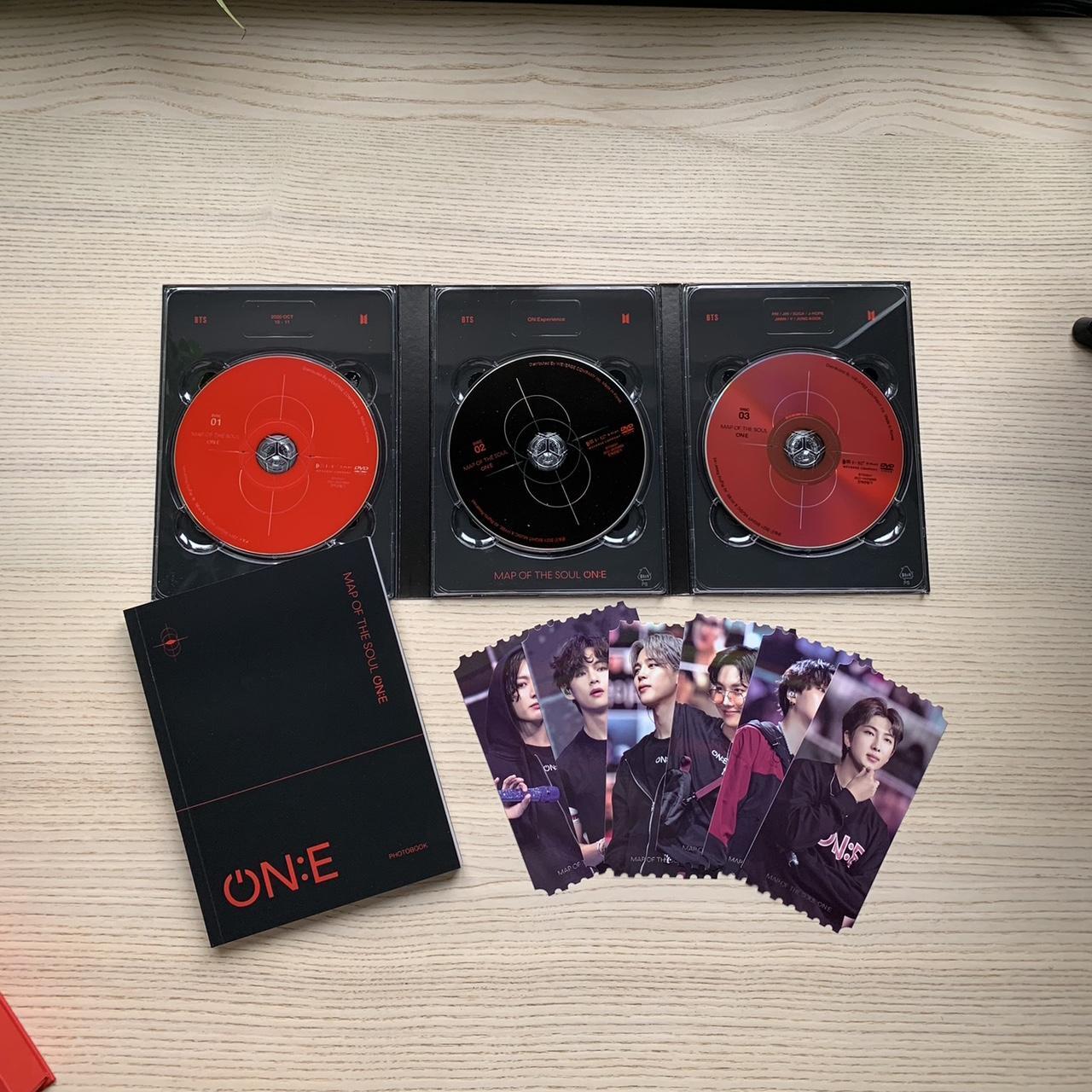 BTS MAP OF THE SOUL ONE DVD 3枚組 トレカ付き BTS DVD of Map of the Soul ON:E 3 CDs, photo book, | Depop