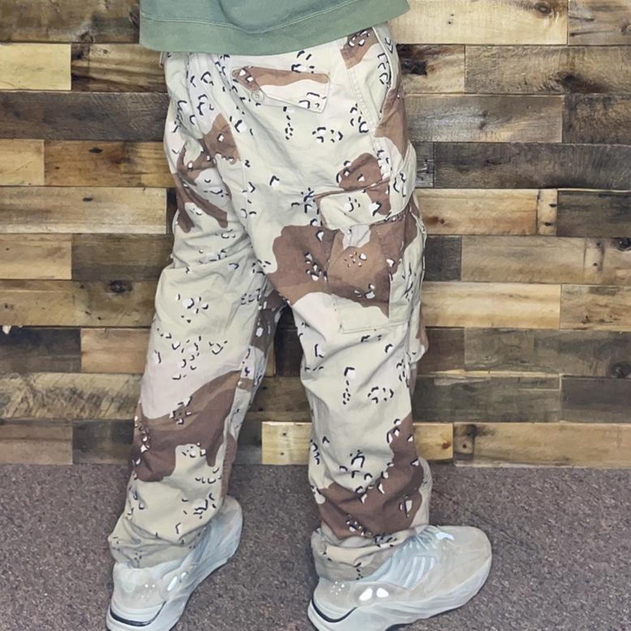 Camouflage pants military style desert camo cargo - Depop