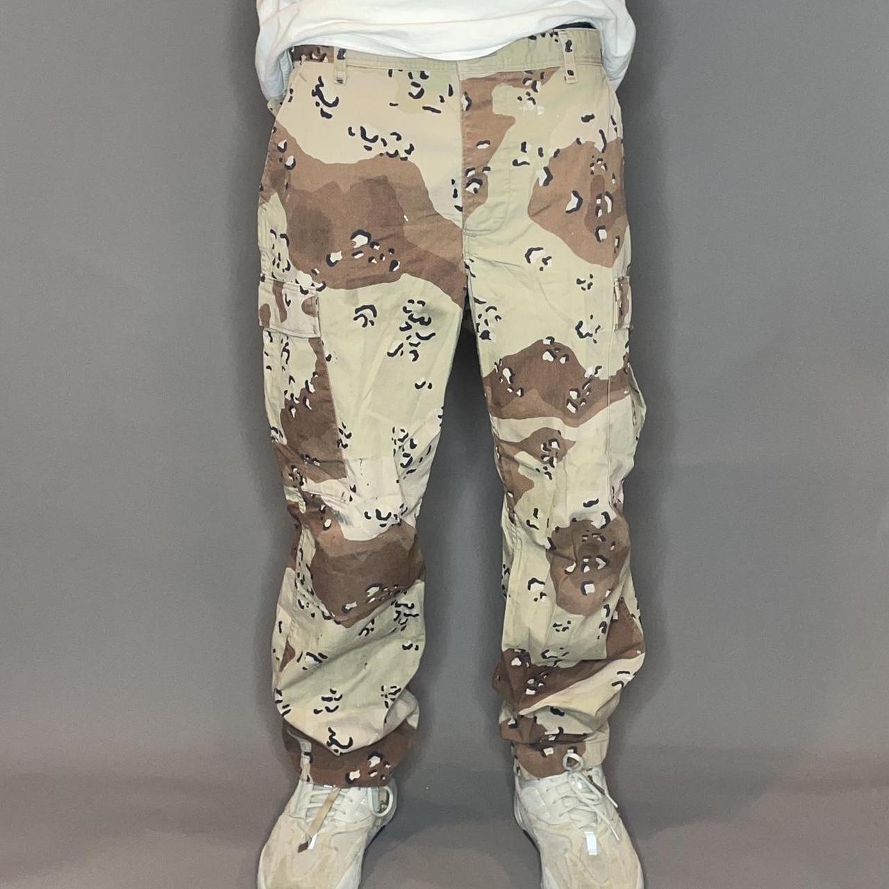 Camouflage pants military style desert camo cargo - Depop