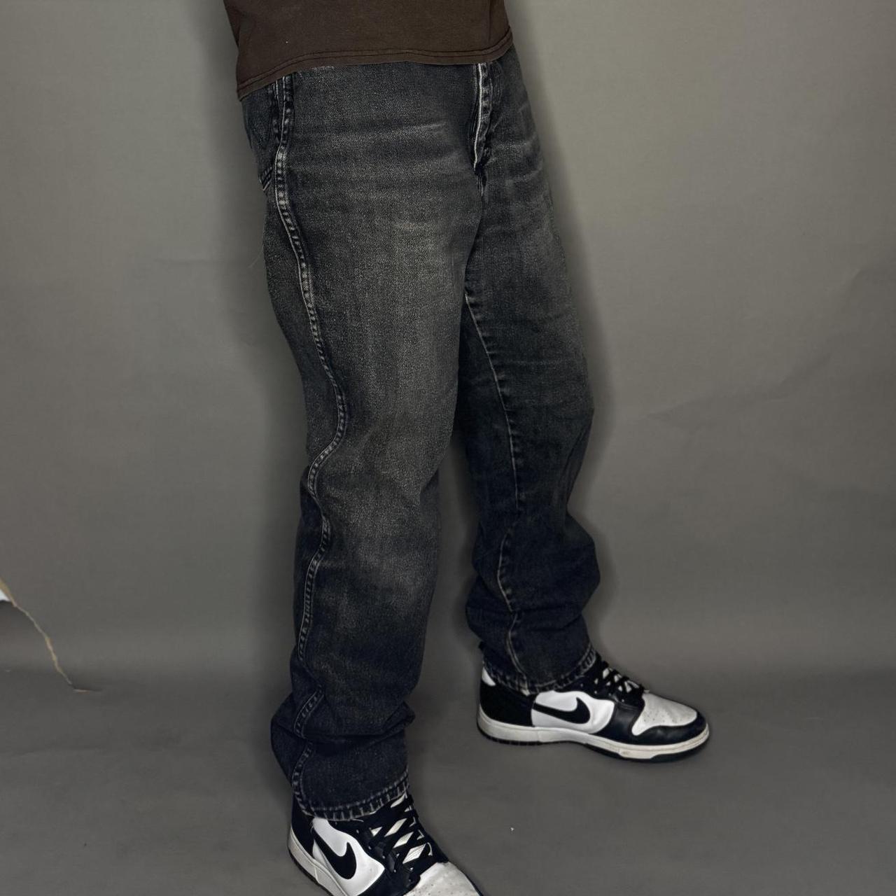 mens wrangler black jeans