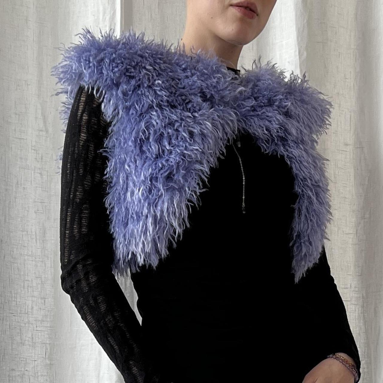 Lilac faux fur vest by Studio Stativa with Depop